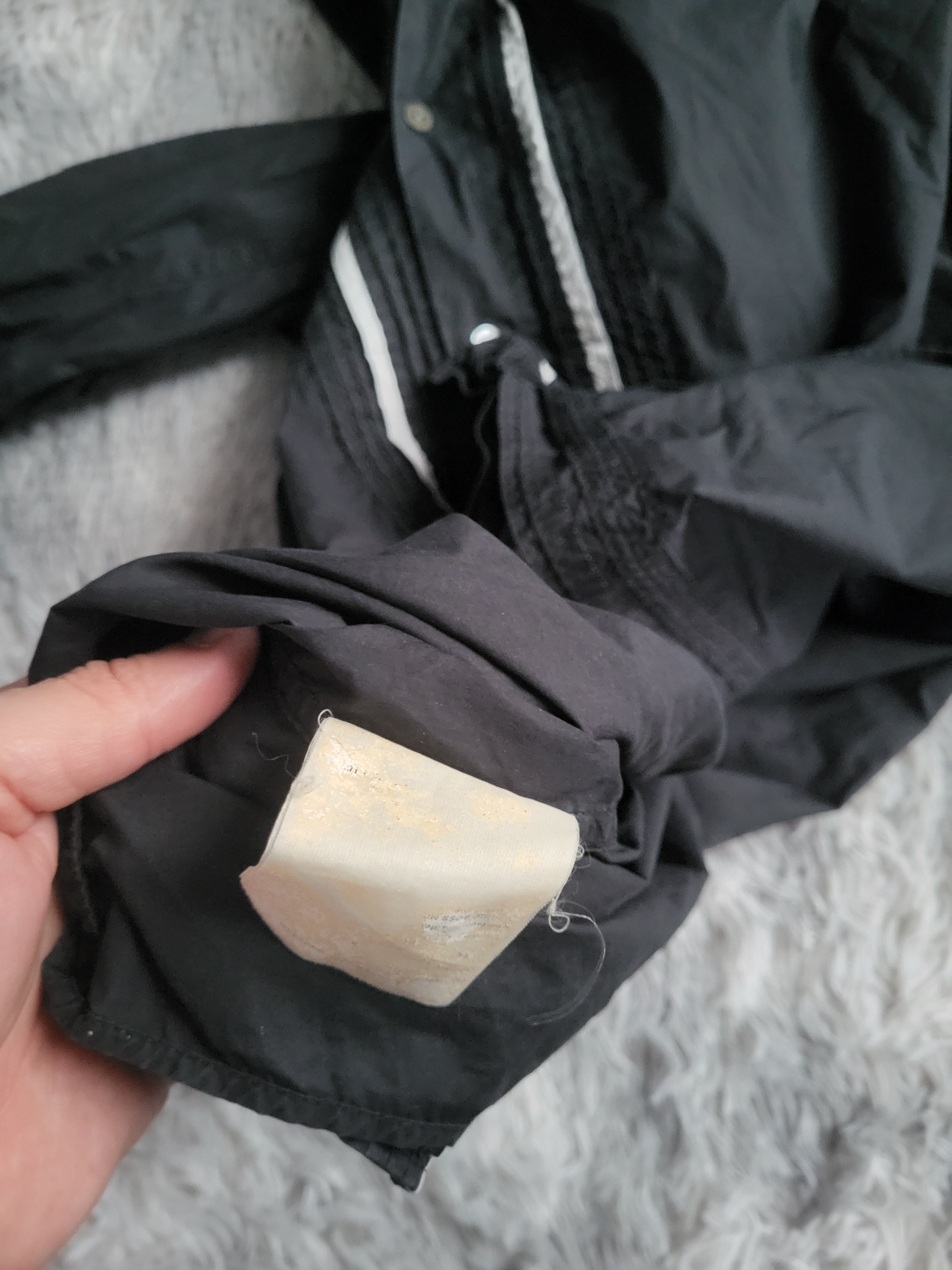 Chemise HUGO Hugo Boss Slim Fit Noire - Bande Contrastée - Taille XL - Archive Luxury - À RÉPARER