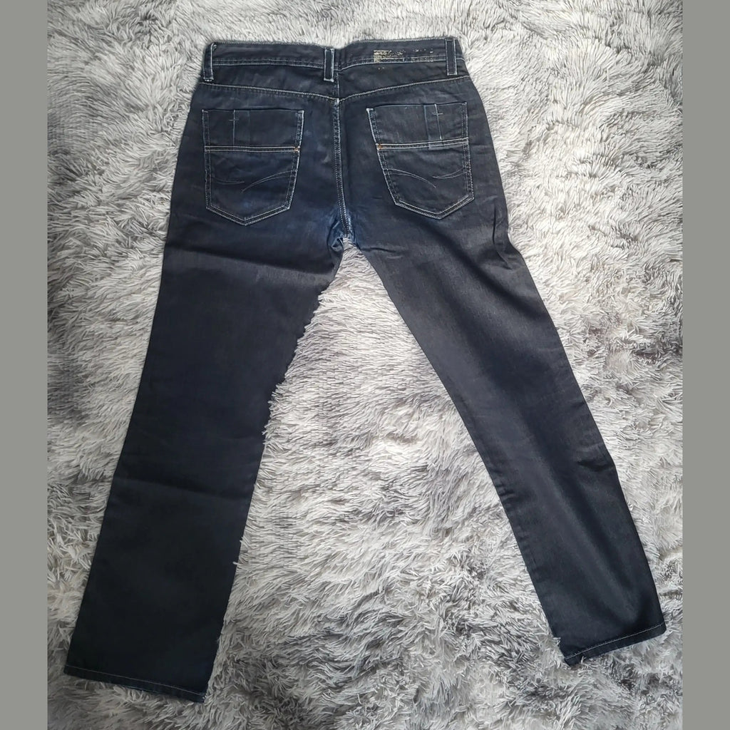 Jean Jack & Jones Core One Coated Bleu Marine – Coupe Droite – W36 L34 – XL – Renforcé