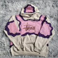 Sweat à capuche Stüssy Reworked Patchwork – Pièce Unique 1/1 – Beige & Rose – Taille L (Boxy Fit)