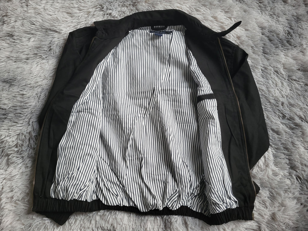 Veste Harrington Polo Ralph Lauren Homme - Noir - Coton Premium - Taille S - Neuf