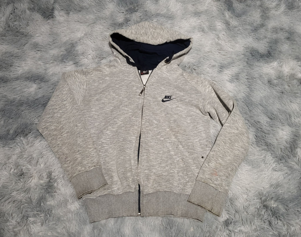 Sweat à capuche Nike Full-Zip - Gris Chiné & Noir - Taille L