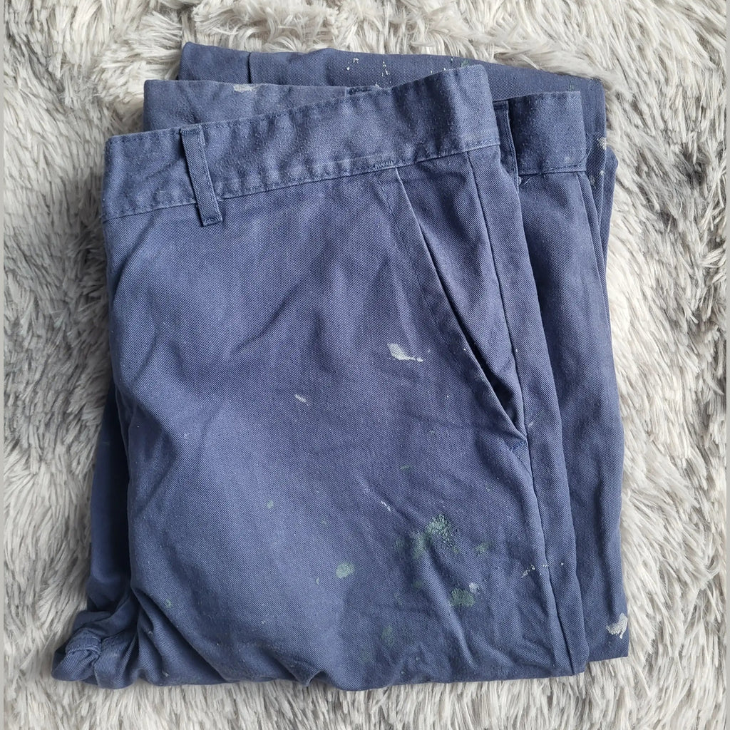 Pantalon de Travail Professionnel GARY – Robuste – Taille L (50 NL-D) – Bleu de Travail – Workwear Patiné