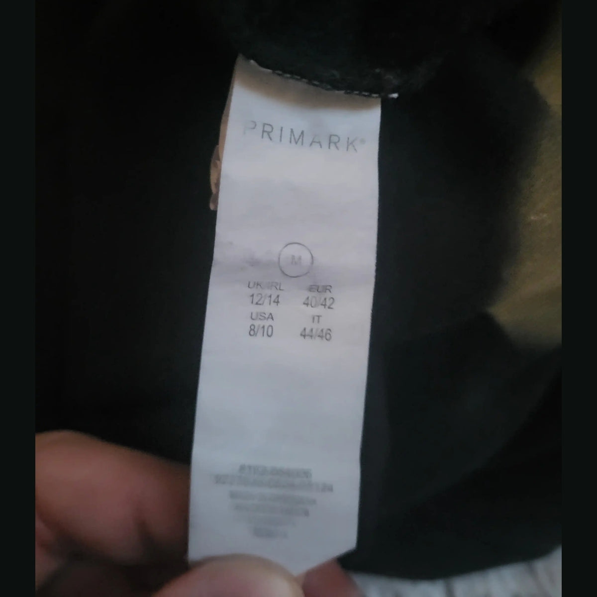 Veste noire Primark taille M, étiquette visible, Fripes Sélect
