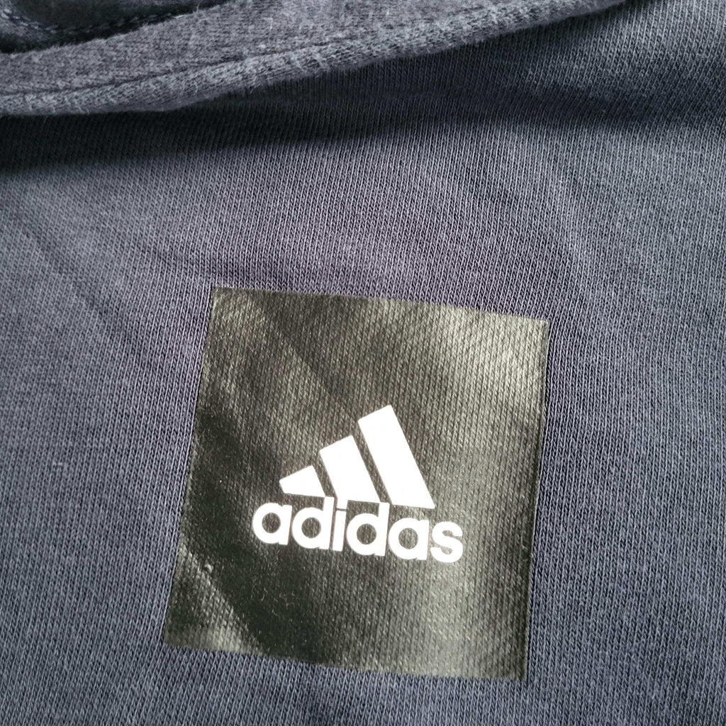 Sweat-shirt Adidas bleu marine, taille M, logo blanc visible Fripes Sélect
