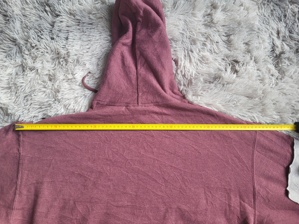 Sweat à capuche Stüssy Reworked Patchwork – Pièce Unique 1/1 – Bordeaux & Vert Olive – Taille XL