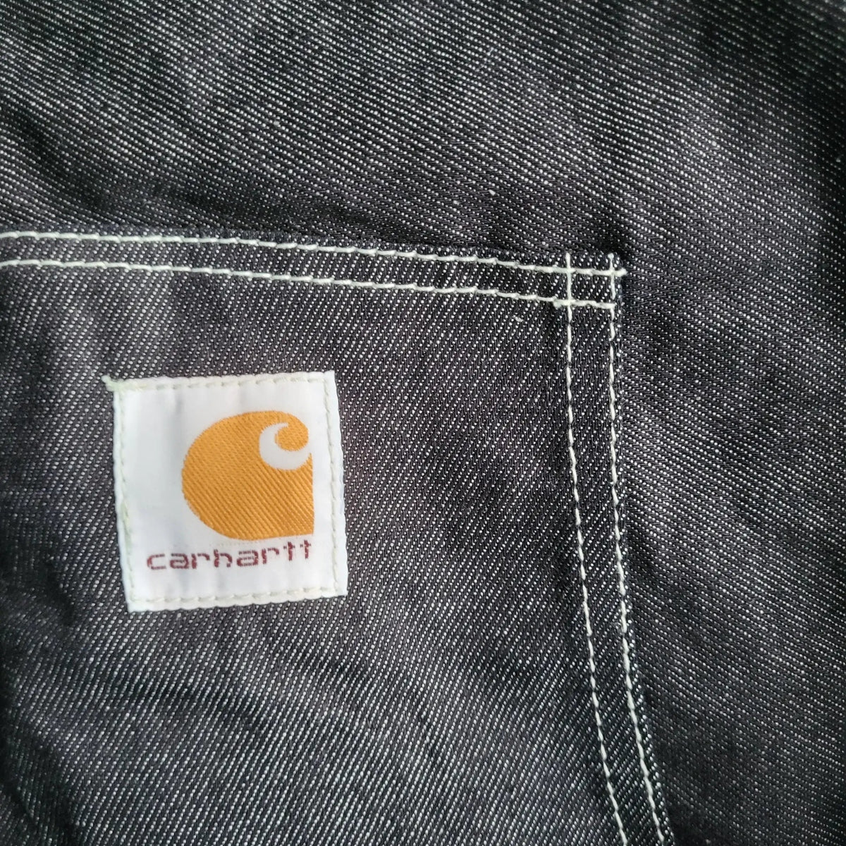 Veste Carhartt Active Jacket Denim Bleu Foncé Homme - Made in USA - Vintage - Taille XL 
