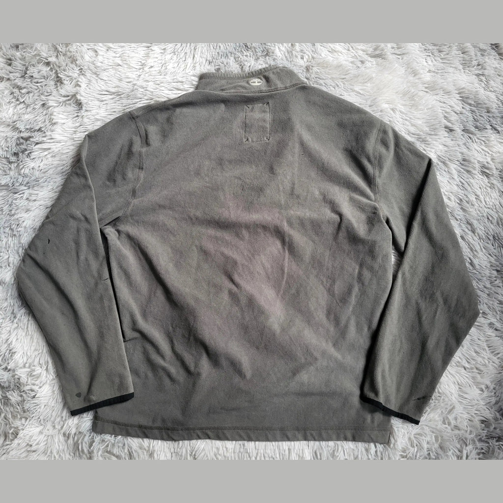 Sweat Polaire Timberland Quarter-Zip Gris Anthracite - Style Gorpcore - Taille XL