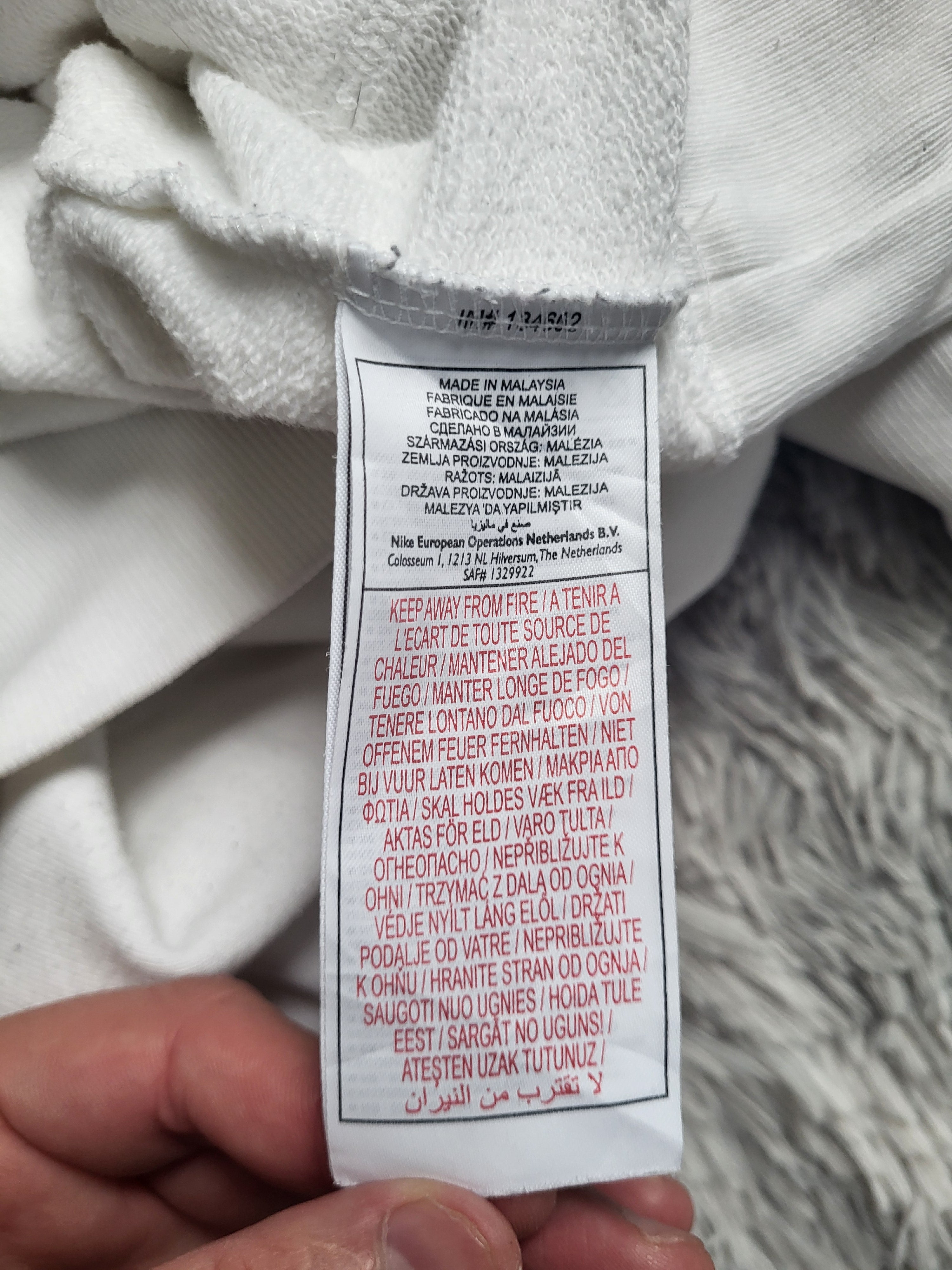 NIKE SPORTSWEAR RALLY - Col Funnel - Blanc Crème - Logo Velours Relief - Taille L