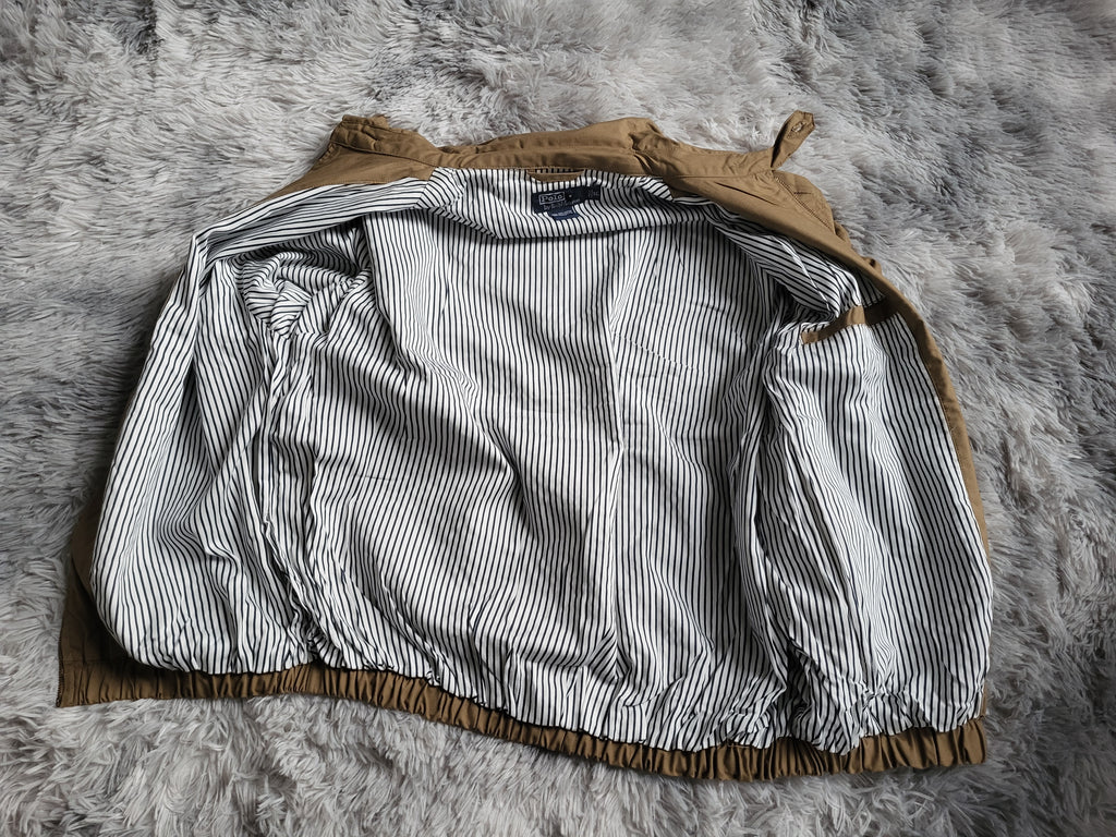 Veste Harrington Polo Ralph Lauren Homme - Beige Sablé- Coton Premium - Taille XL - Neuf