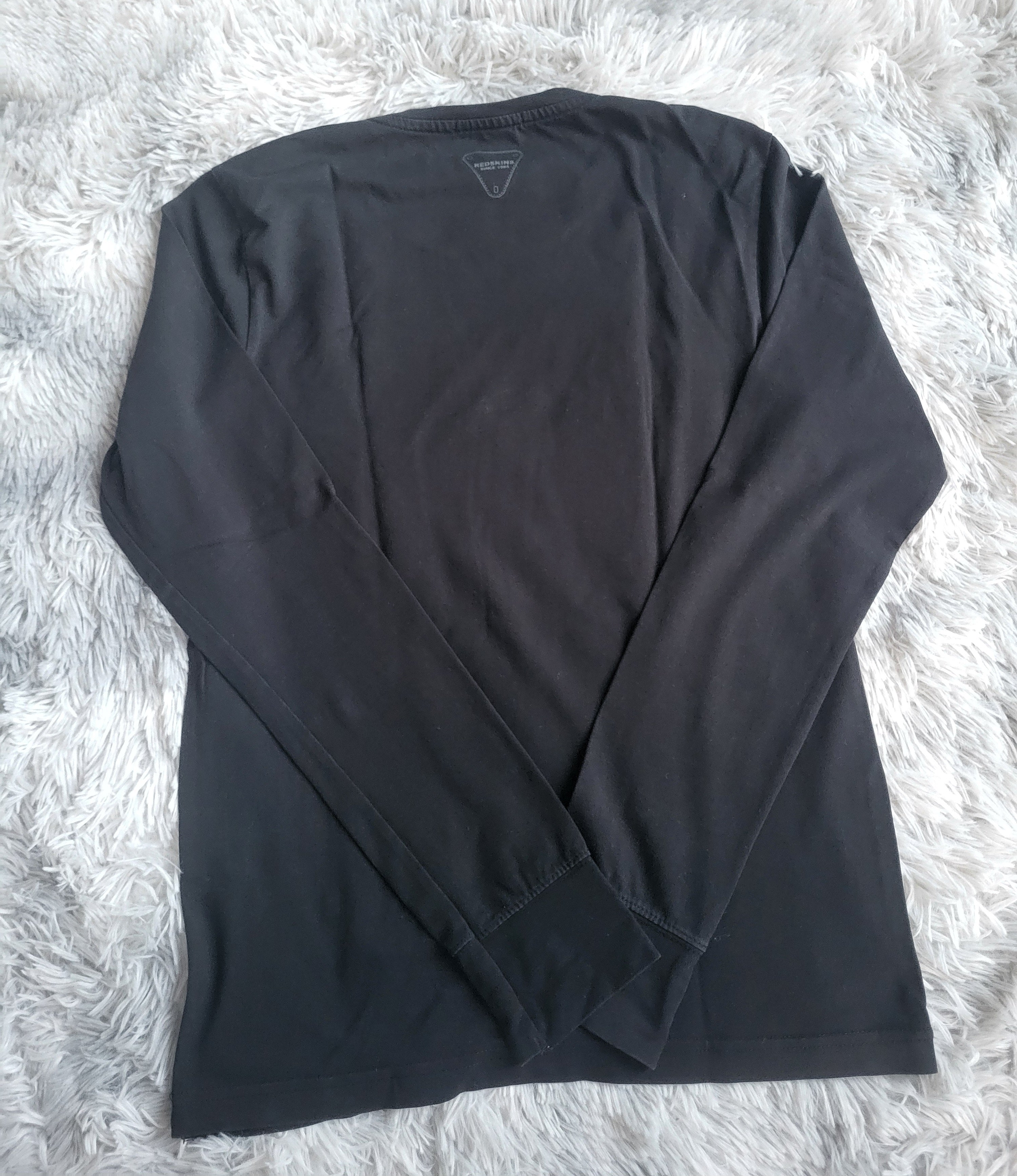 T-shirt Manches Longues Redskins – Modèle Wes Cal-West – Noir Stretch – Taille M