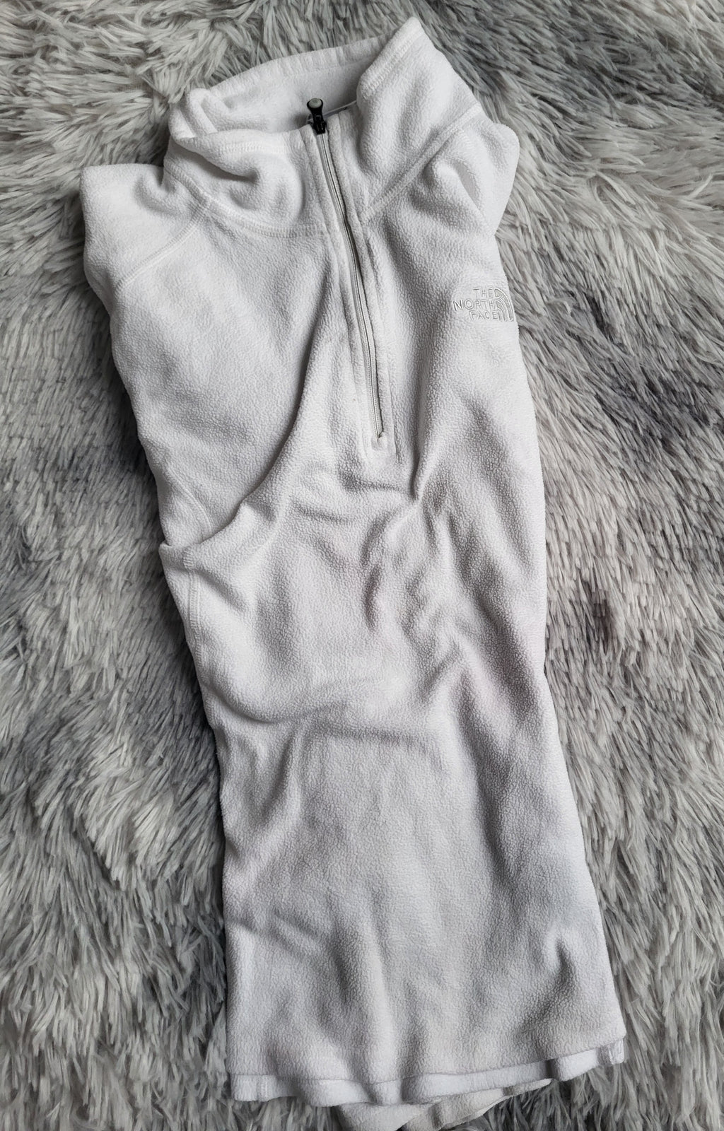 Polaire femme The North Face Glacier 1/4 Zip – Écru / Gardenia White – Taille XS