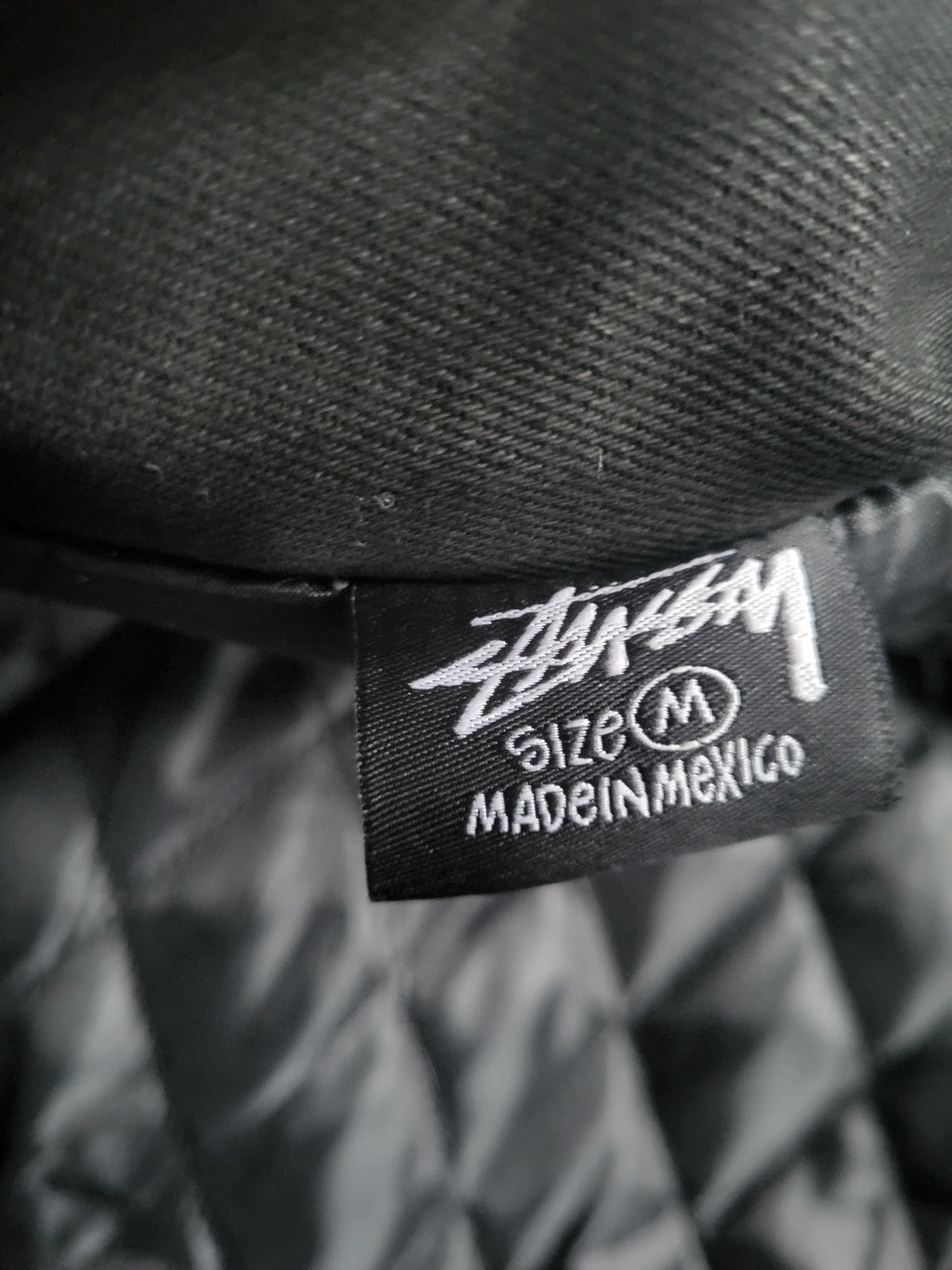 Veste Stüssy Canvas Noire - Double Logo Brodé - Taille M - Neuf