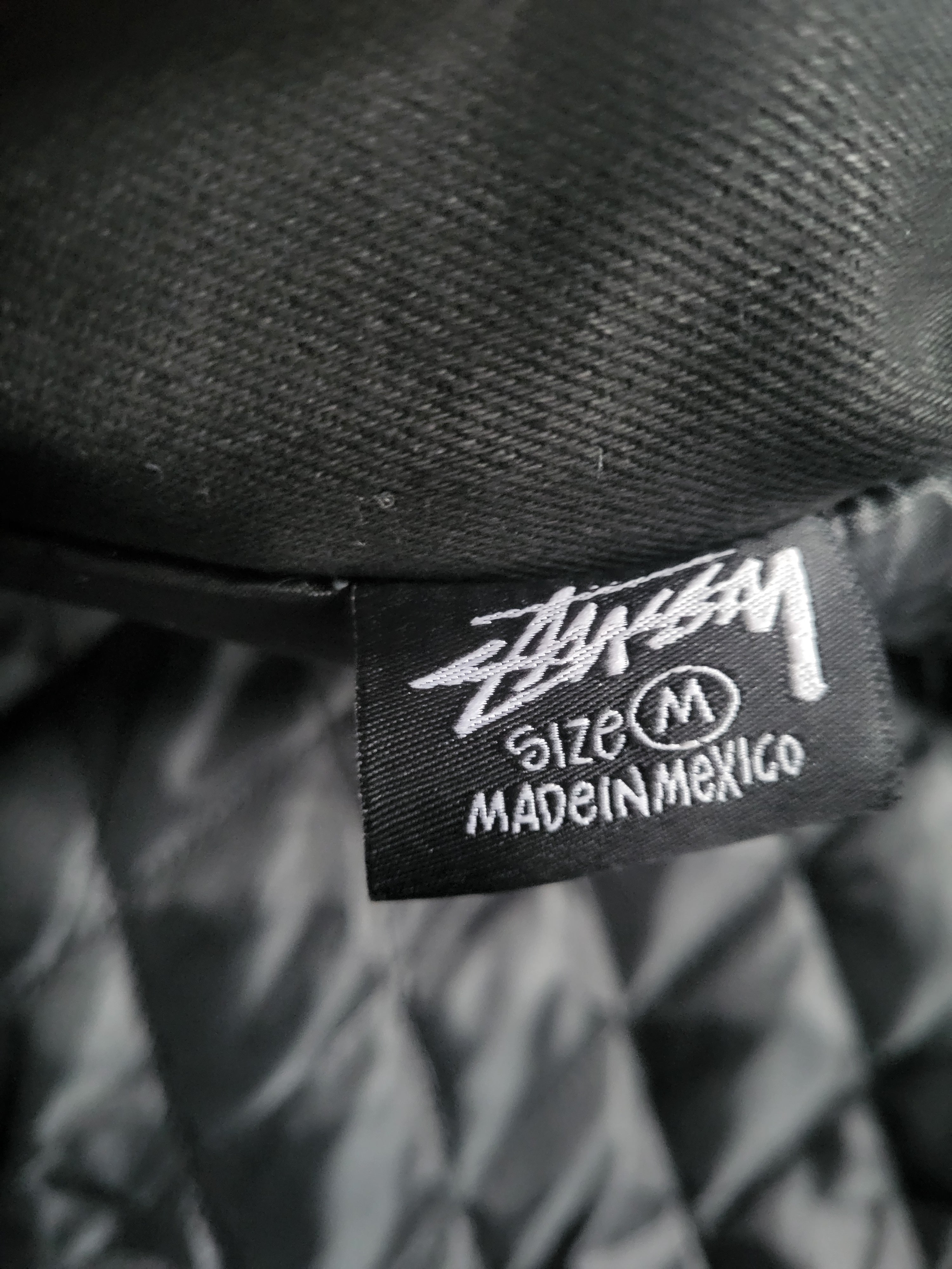 Veste Stüssy Canvas Noire - Double Logo Brodé - Taille M - Neuf