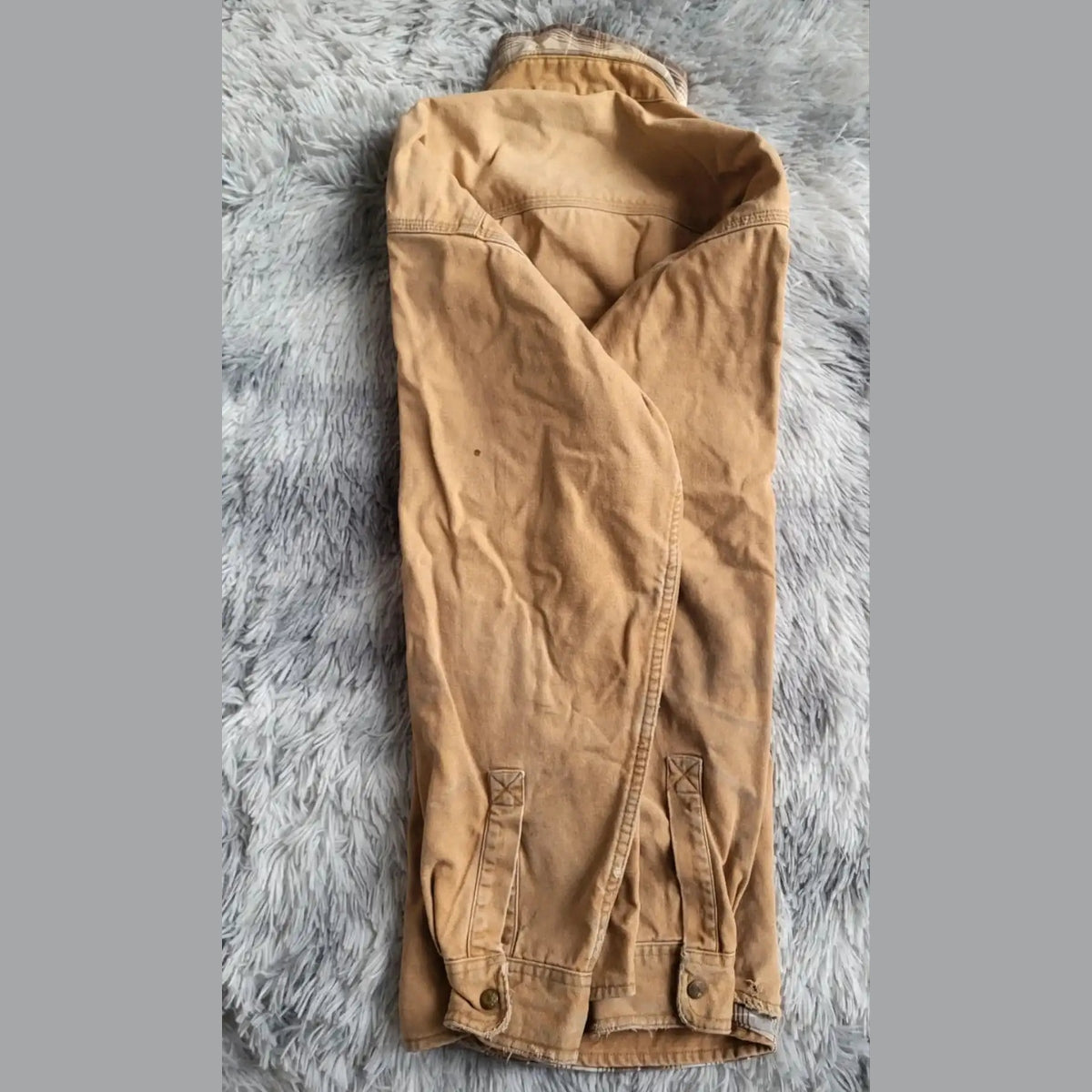 Veste beige, marque non visible, taille non indiquée, Fripes Sélect