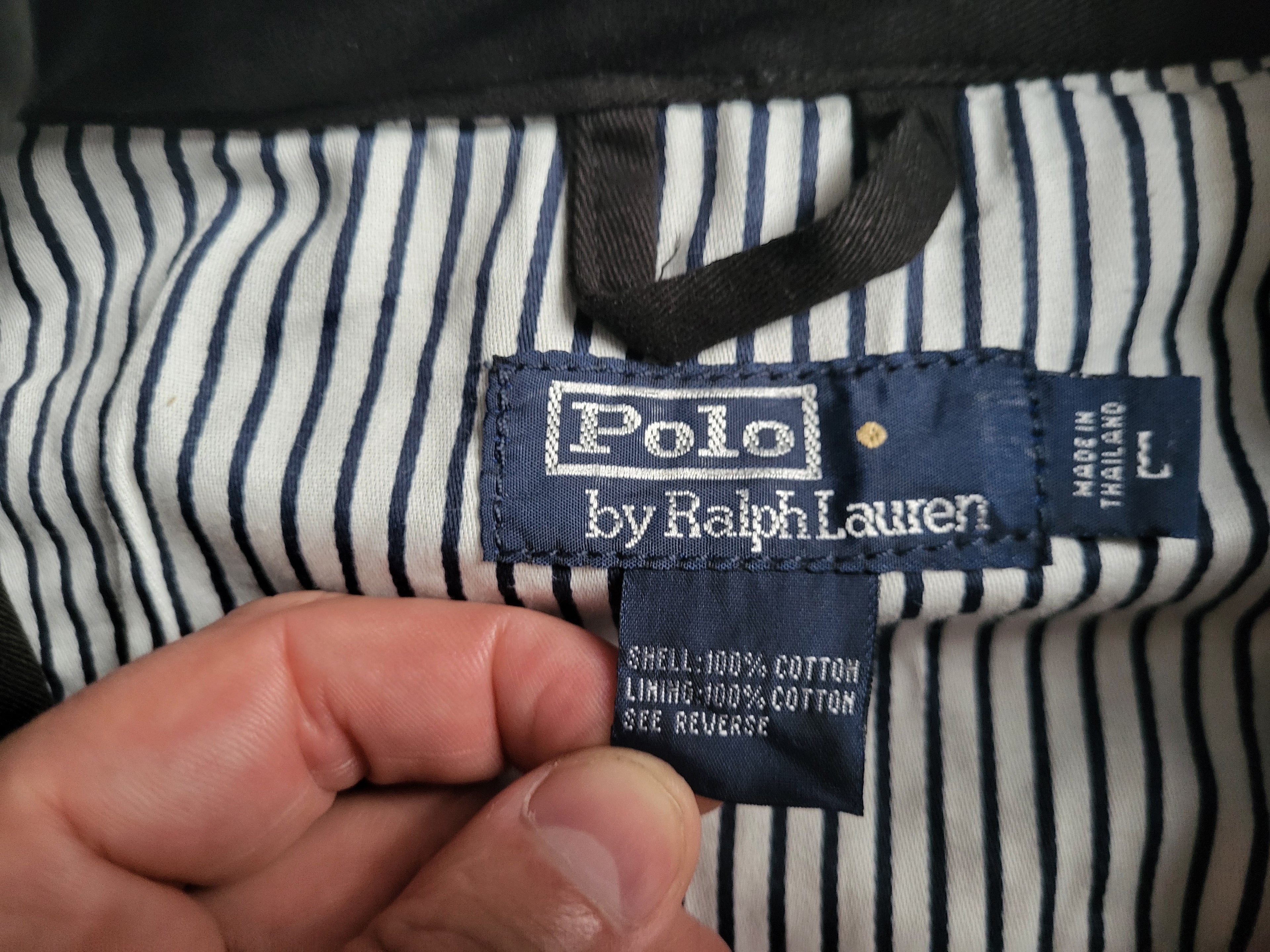 Veste Harrington Polo Ralph Lauren Homme - Noir - Coton Premium - Taille L - Neuf