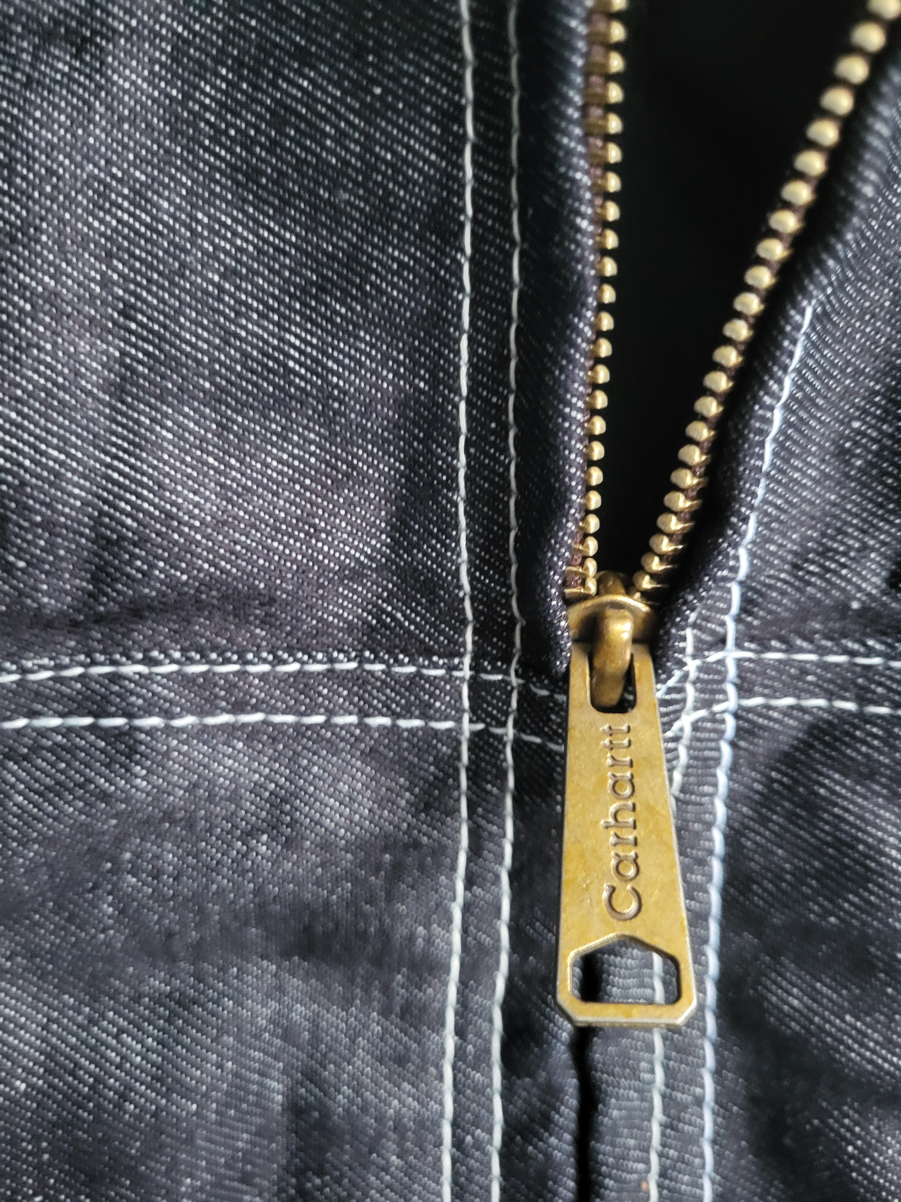 Veste Carhartt Active Denim Bleu Foncé Homme - Made in USA - Vintage - Taille L - Neuf