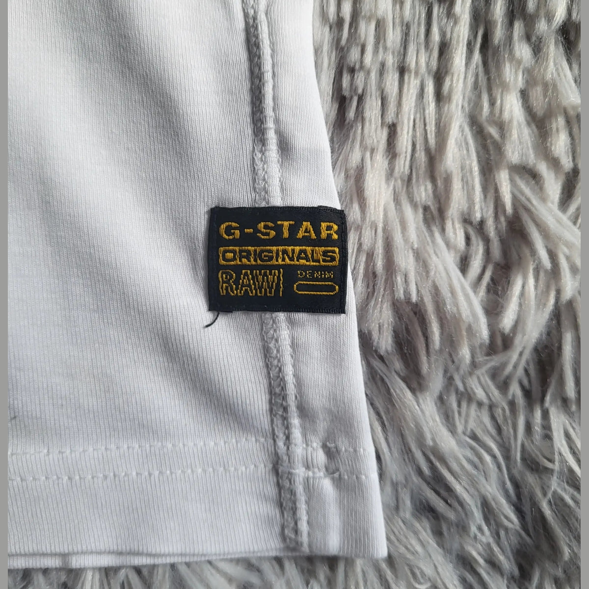 T-shirt G-Star RAW GS3301 Graphic – Blanc – Slim Fit – Taille L