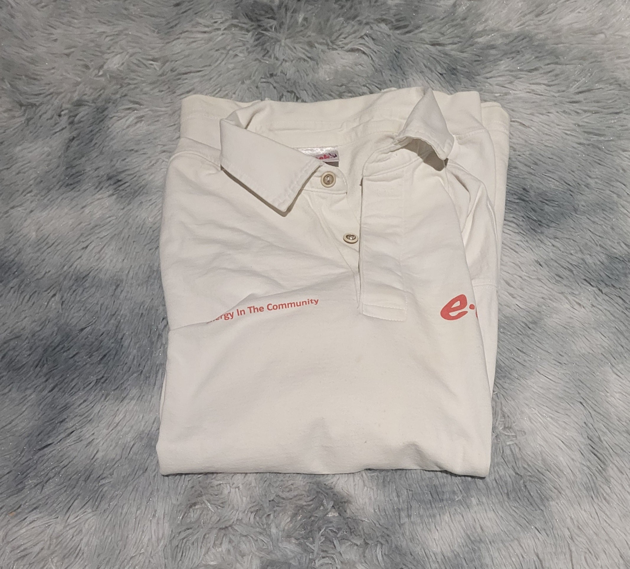 Polo Manches Longues Uneek – Style Workwear "E-on" – Taille L – Blanc