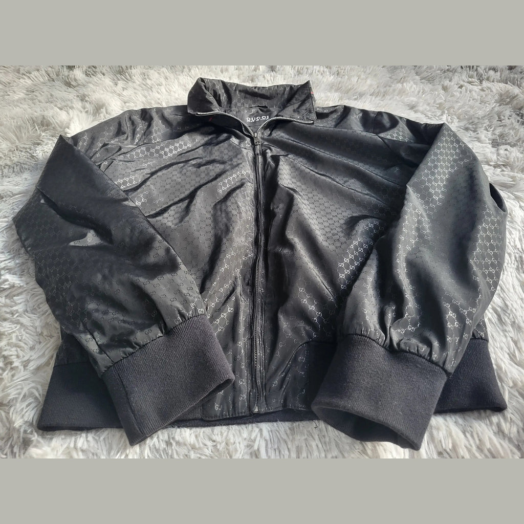 Blouson Bomber Gucci Jacquard Monogramme GG – Collection 2012 – Taille XXL – État Exceptionnel