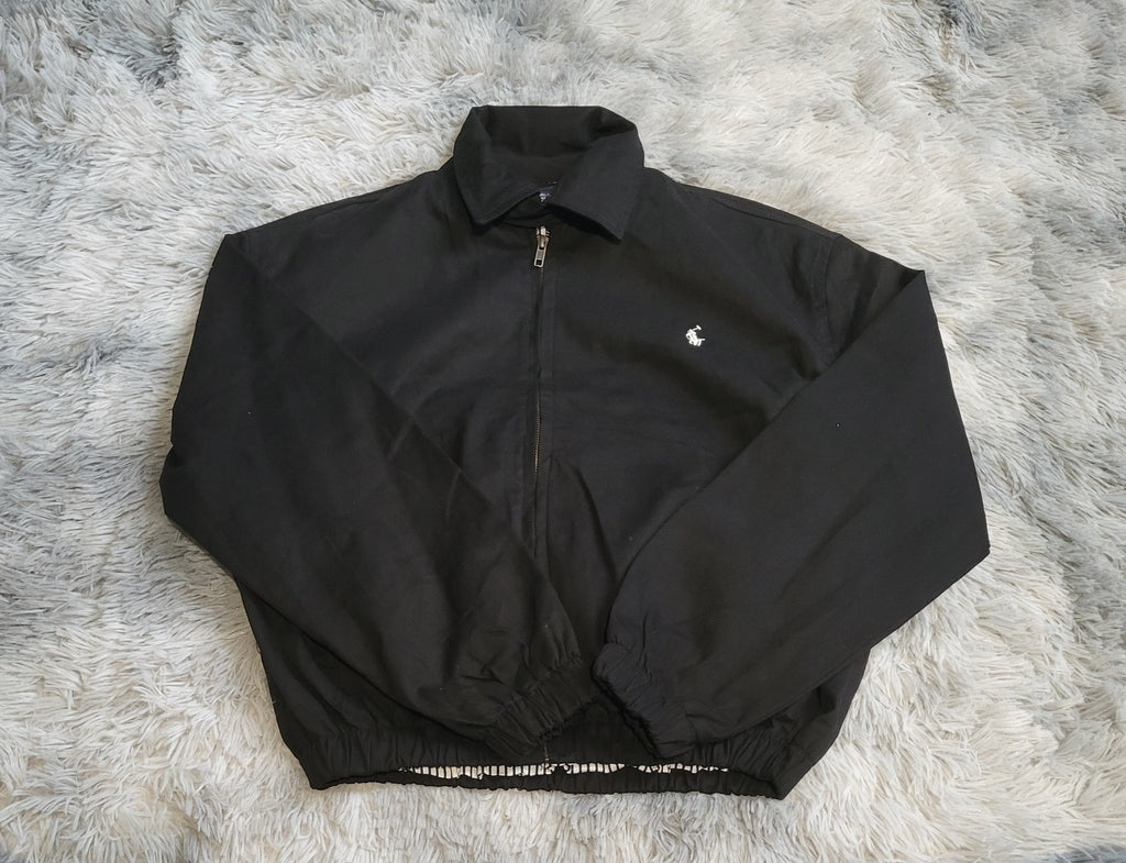 Veste Harrington Polo Ralph Lauren Homme - Noir - Coton Premium - Taille S - Neuf