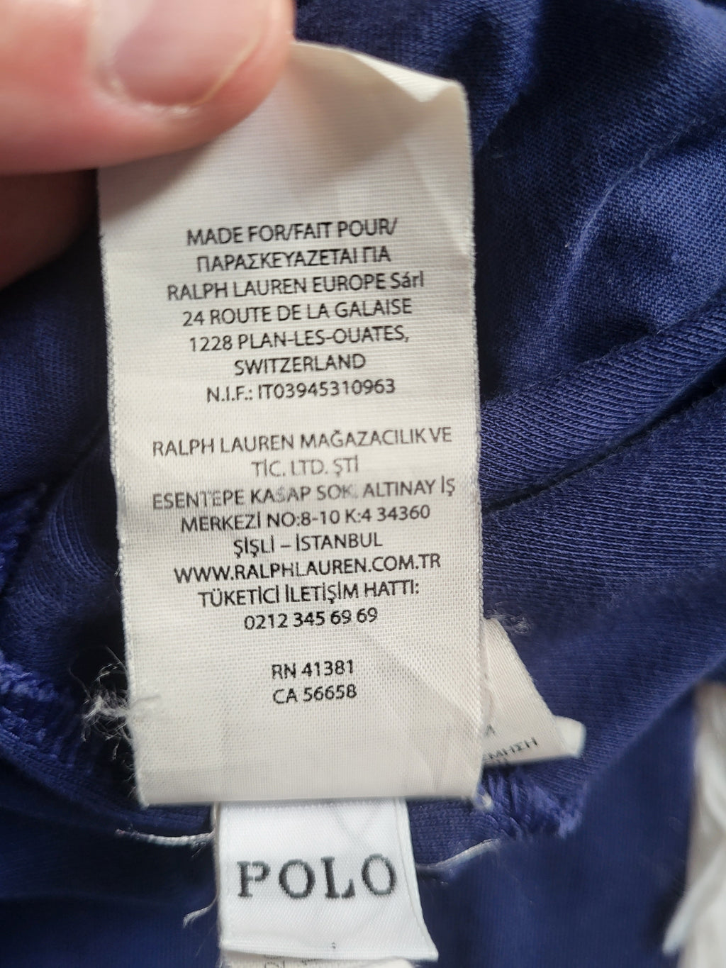 Veste Zippée POLO RALPH LAUREN Vintage - Bomber Bleu Marine XL