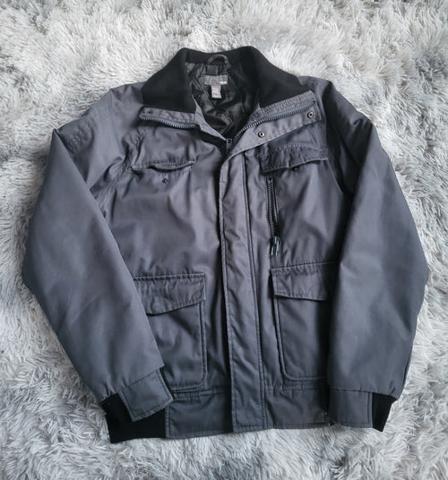 Blouson H&M Homme Workwear Matelassé – Gris Anthracite – Taille 50 (M)