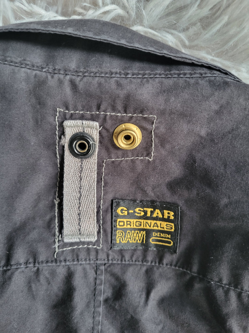 Chemise G-Star RAW 3301 Zippée - Utility Denim Noir - Taille L - Overshirt Veste Technique