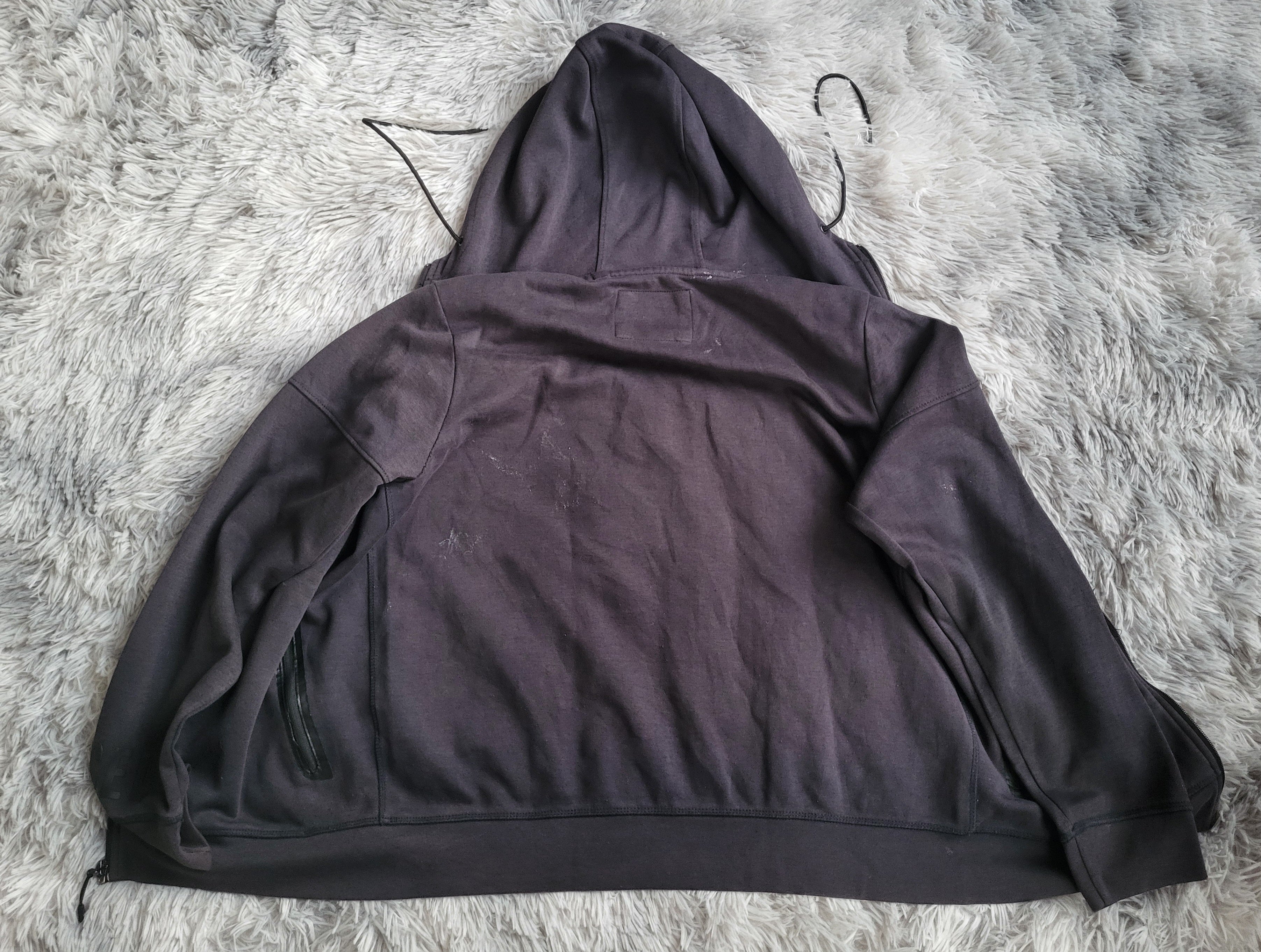 Sweat à capuche zippé Diesel Larse – Gris Foncé – Taille L – Logo embossé