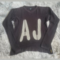 Haut Manches Longues Armani Jeans Archive Waffle Knit Vintage XL Made in Italy