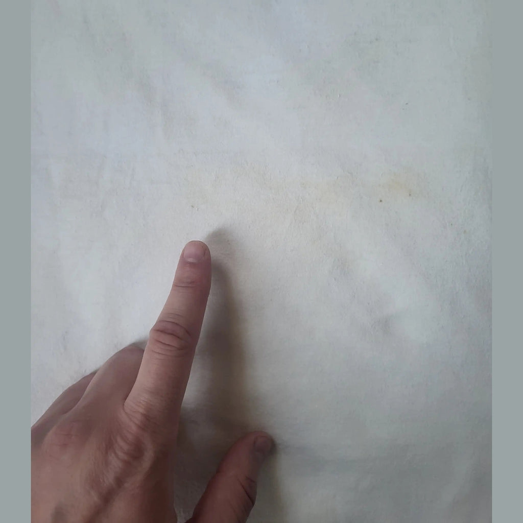 T-shirt blanc, marque non visible, taille non indiquée, Fripes Sélect