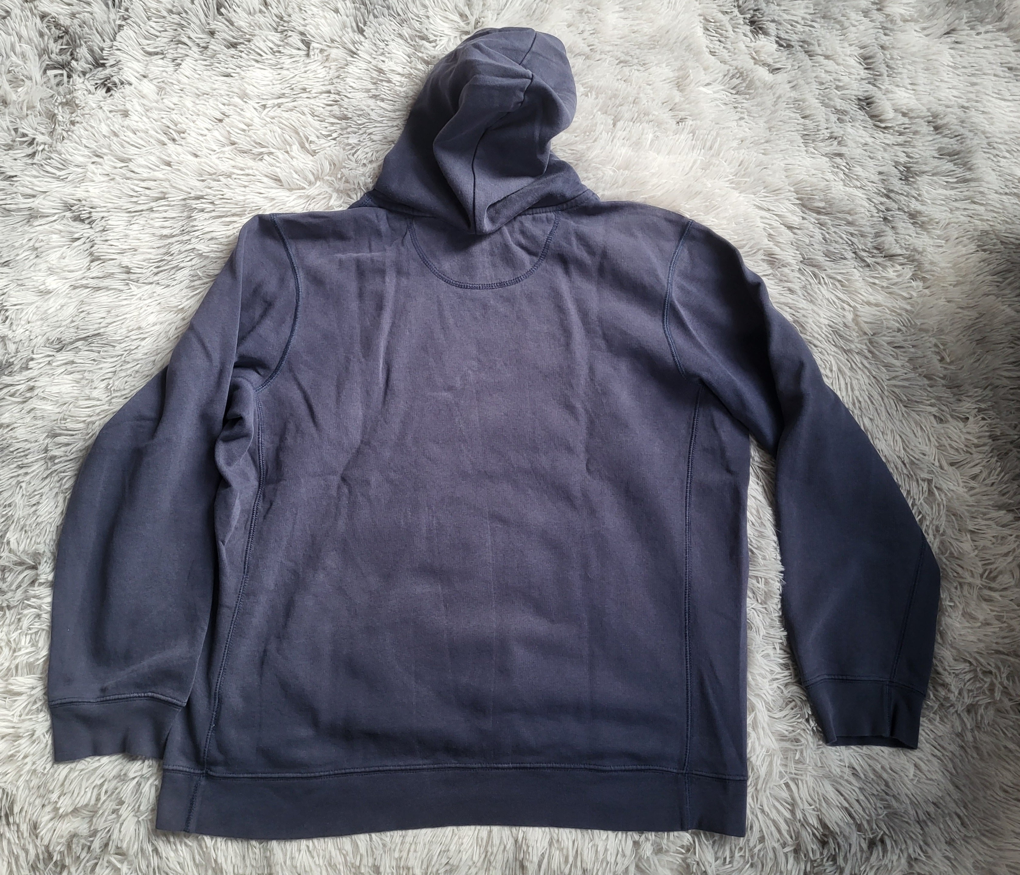 Sweat à capuche Nike Vintage Navy - Mini Swoosh Brodé - Taille M - Look Y2K