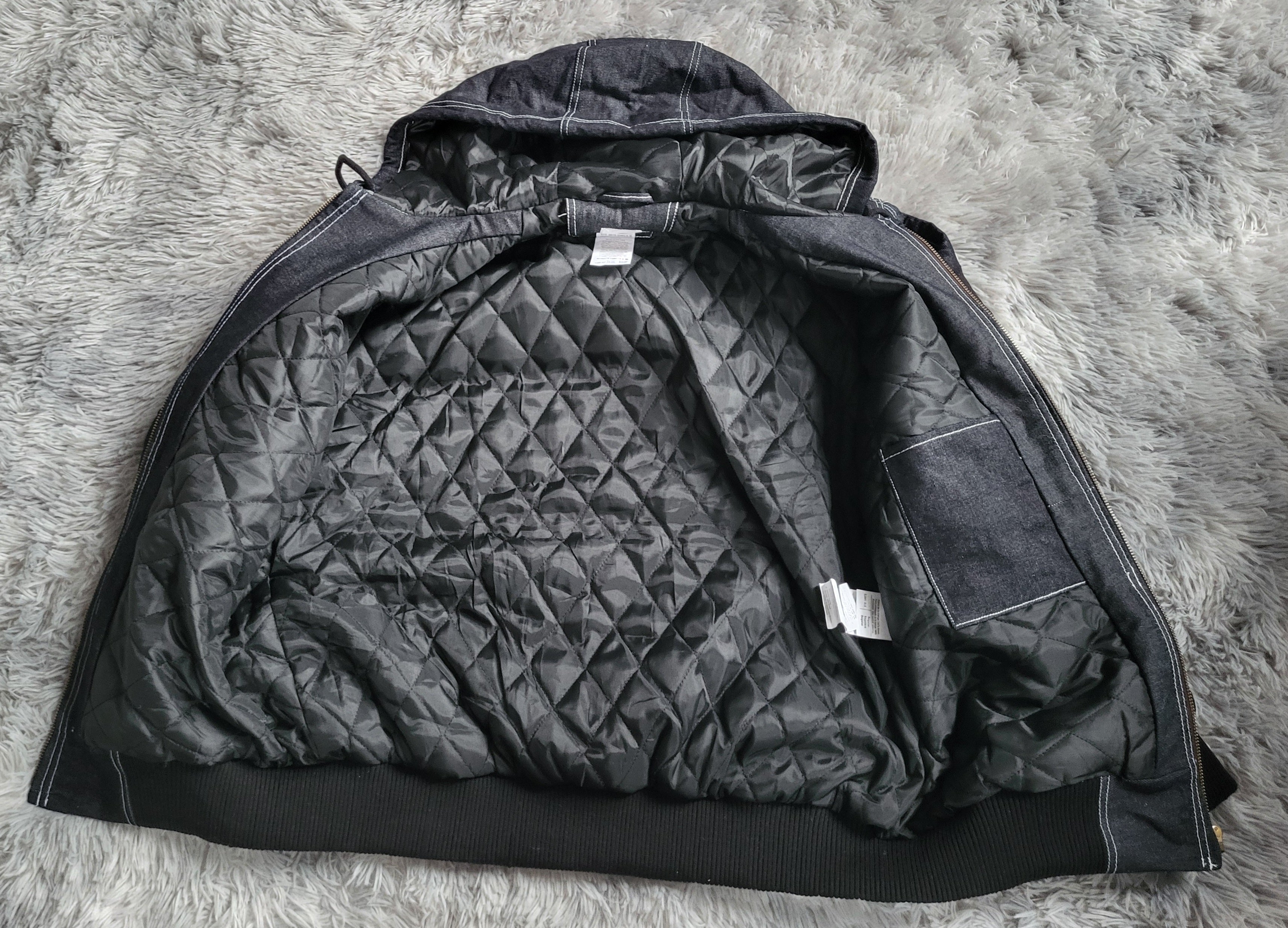 Veste Carhartt Active Jacket Denim Bleu Foncé Homme - Made in USA - Vintage - Taille L - Neuf