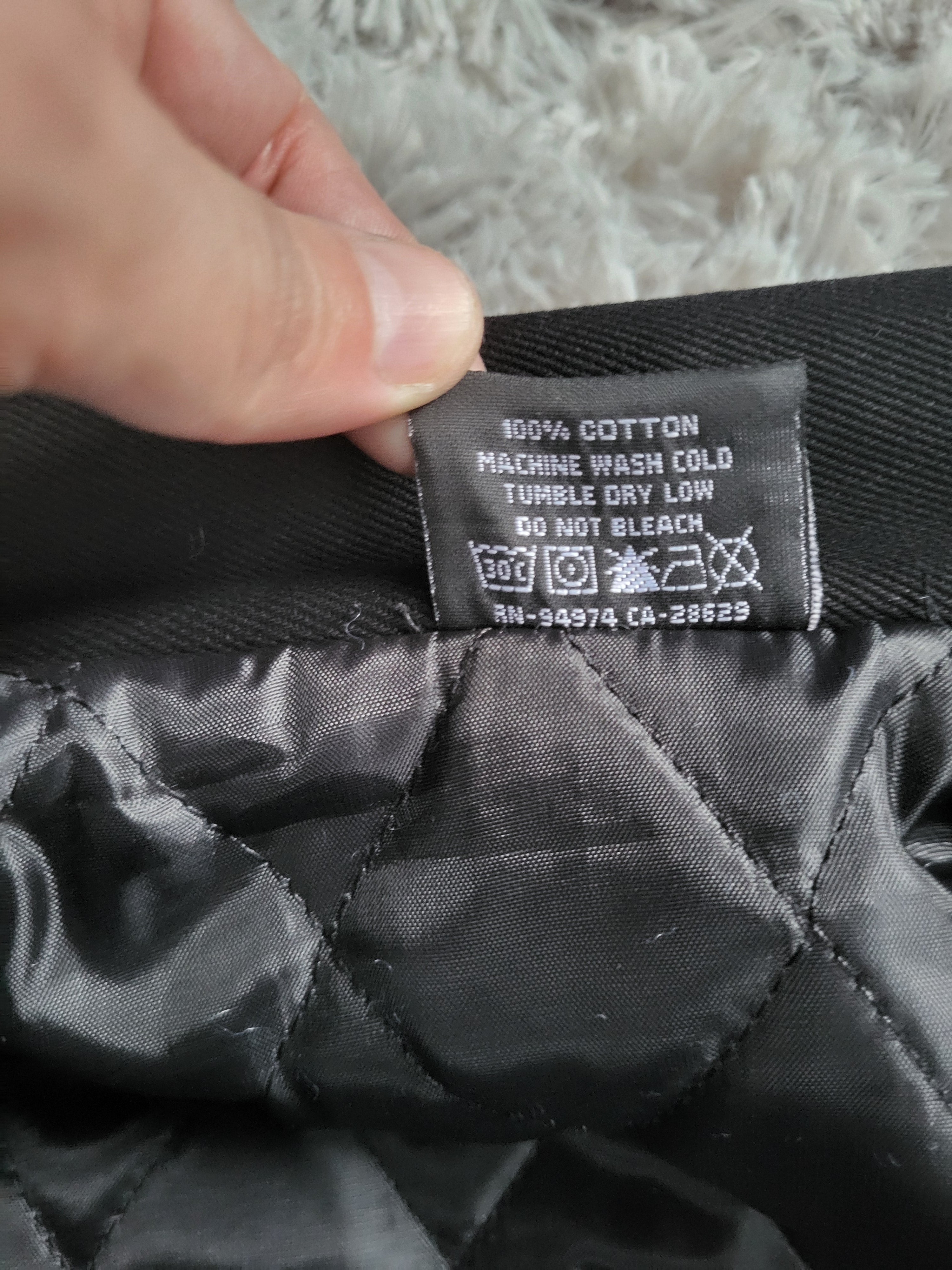 Veste Stüssy Canvas Noire Homme - Double Logo Brodé - Taille L - Neuf