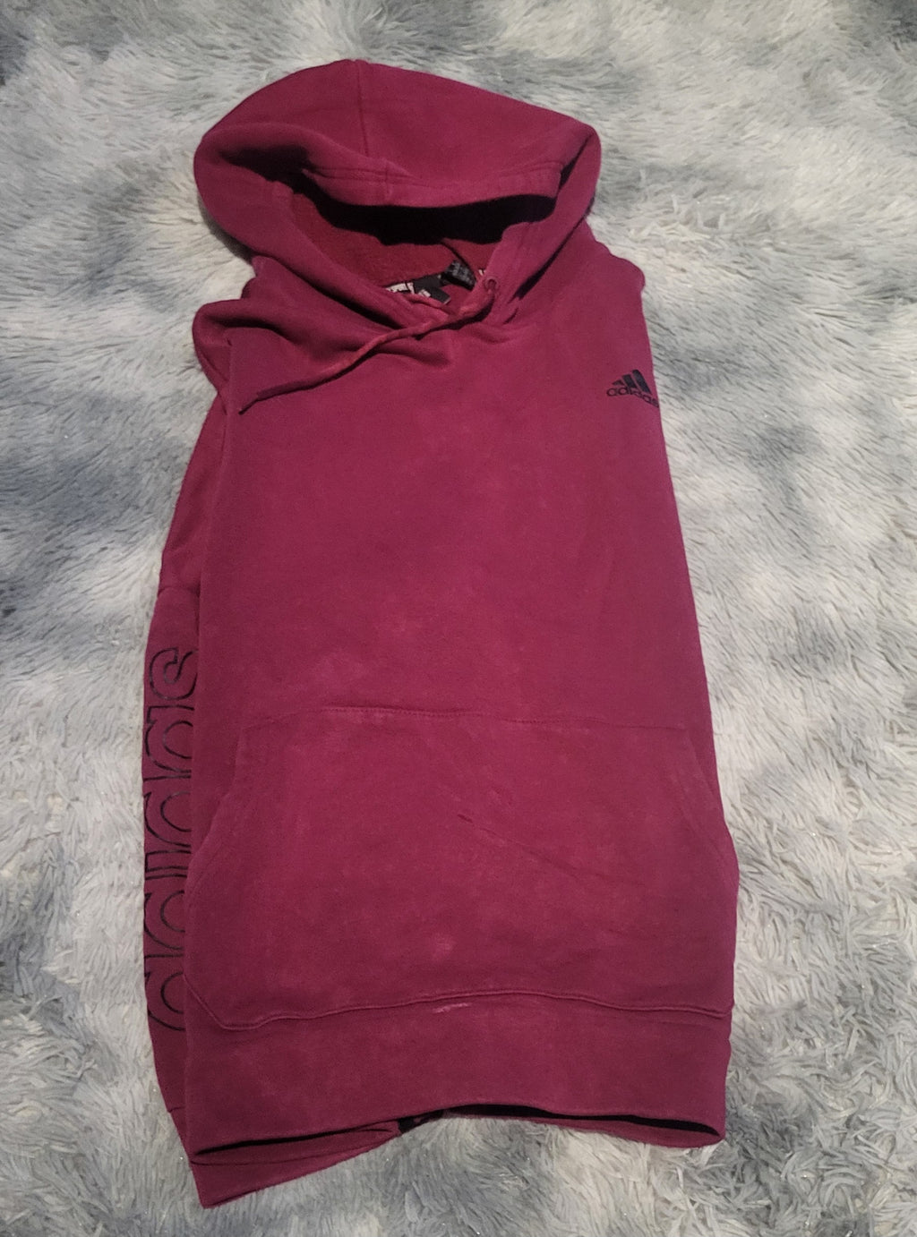 Hoodie Adidas Future Icons Bordeaux – Coupe Oversize – Taille S