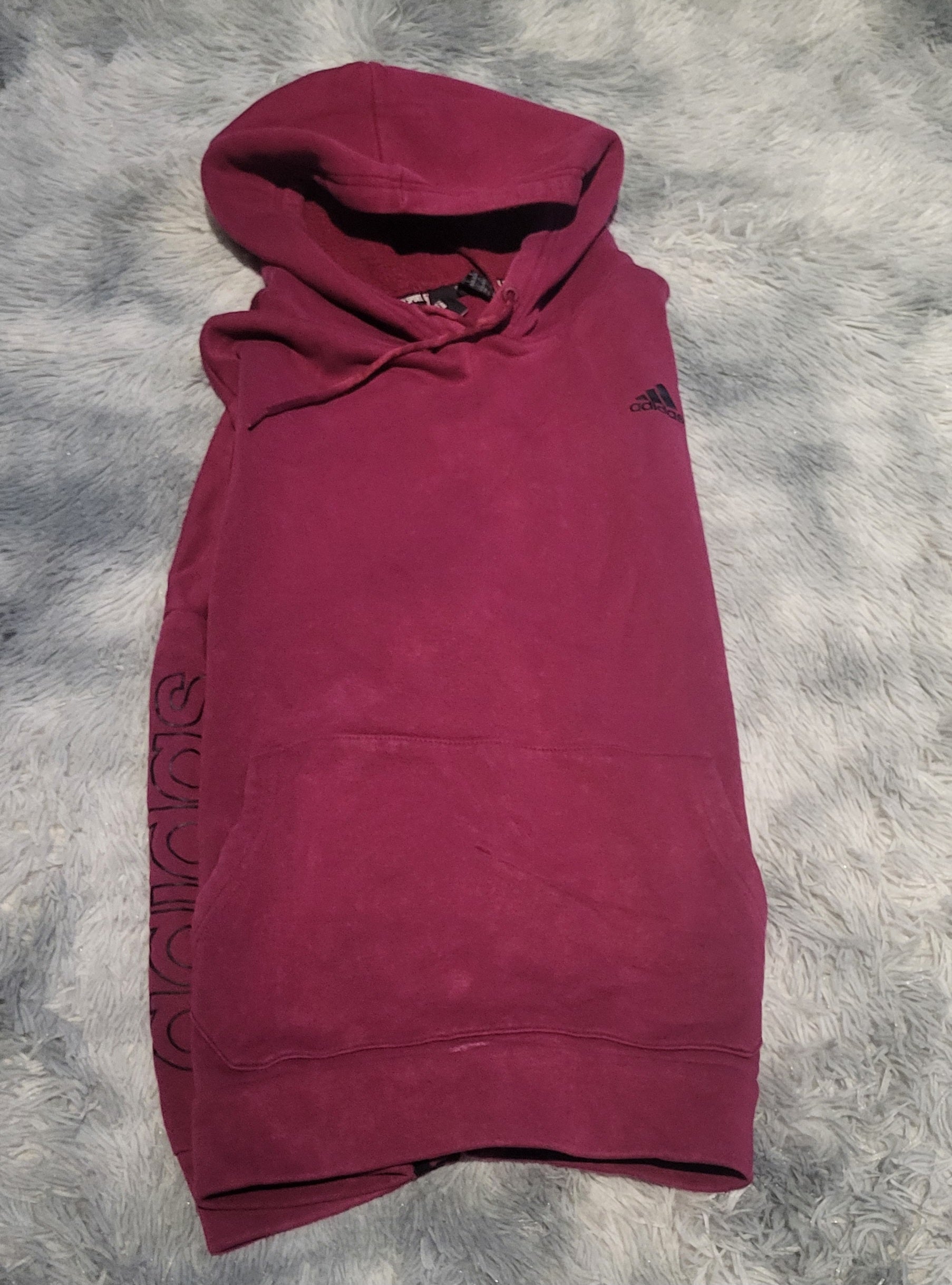 Hoodie Adidas Future Icons Bordeaux – Coupe Oversize – Taille S