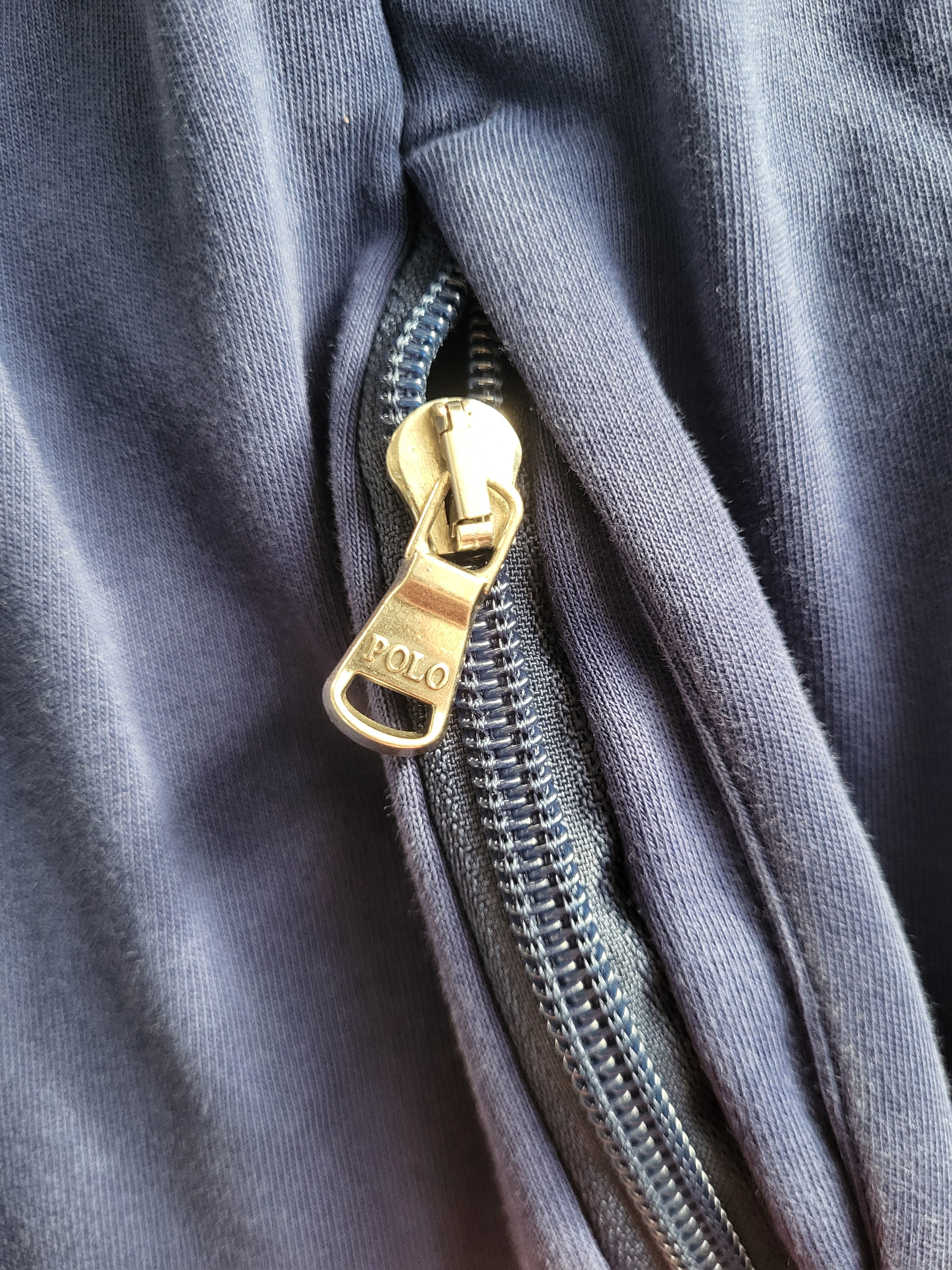 Veste Zippée POLO RALPH LAUREN Vintage - Bomber Bleu Marine XL