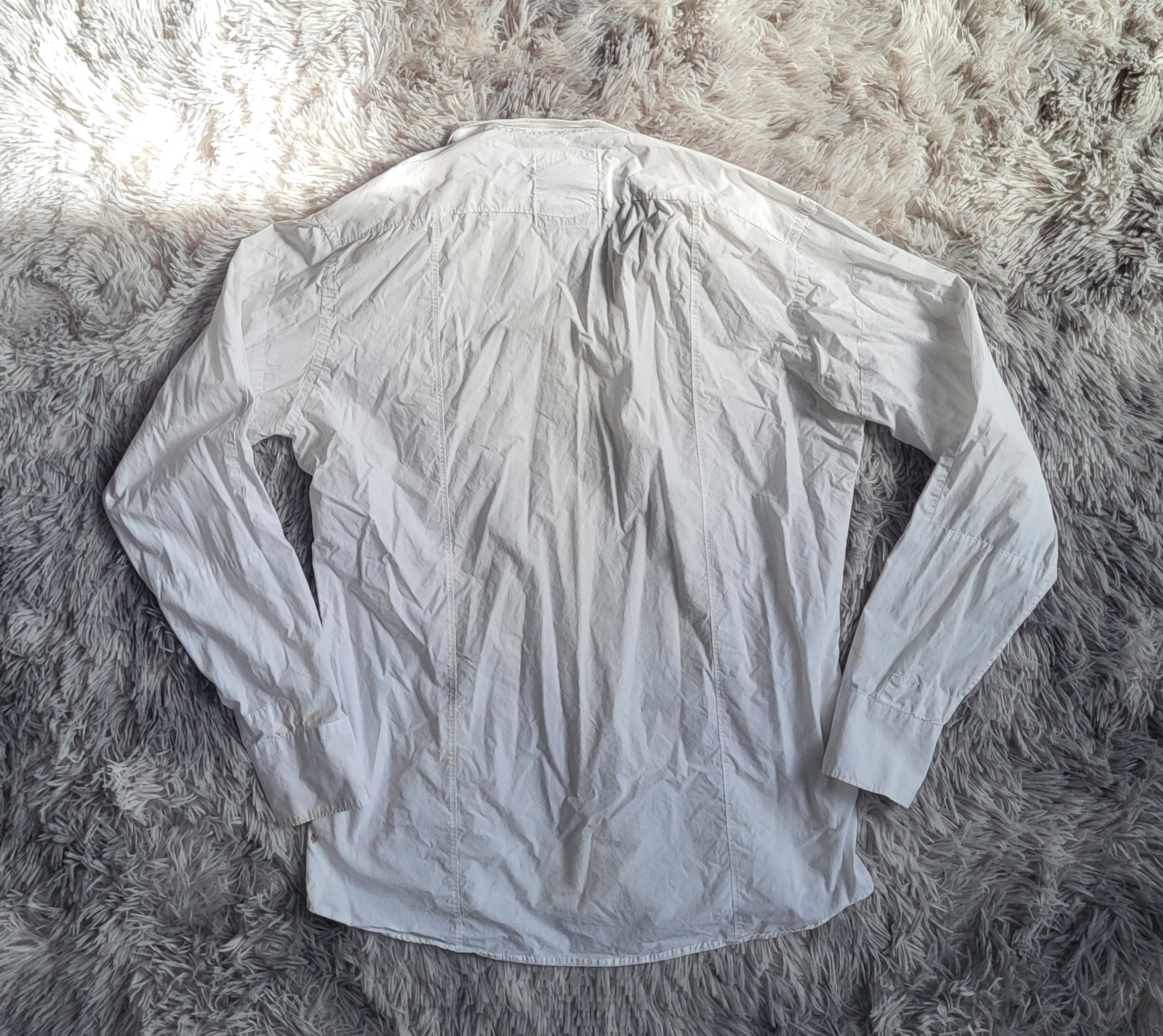 Chemise G-Star RAW GS 3301 Blanche - Taille XL - Style Workwear Workwear - À RÉPARER/CUSTOM