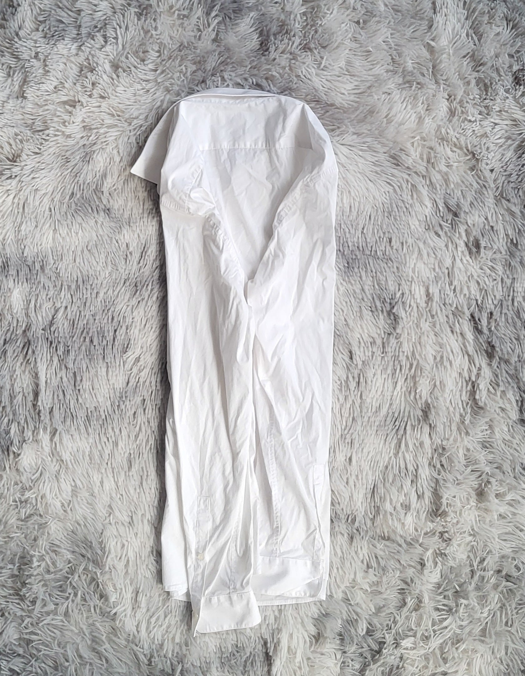 Chemise Celio Blanche Masantal - Taille L - Coupe Slim Fit - Coton Stretch Confort - Basique Homme