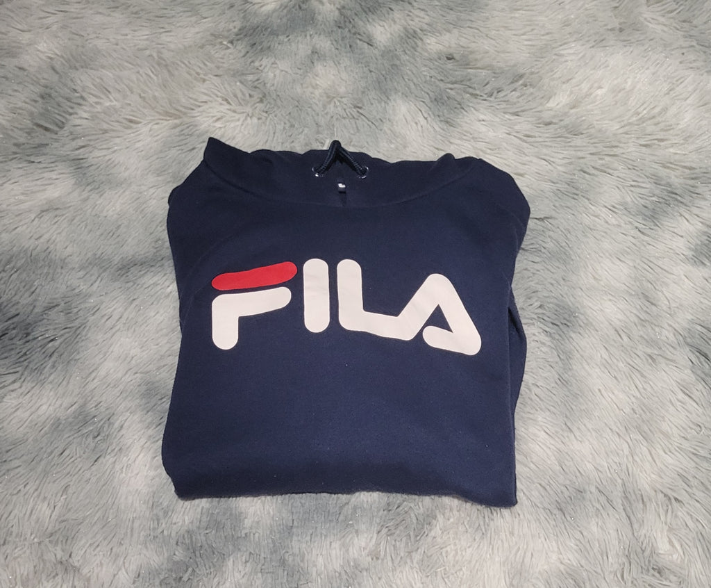 Sweat à capuche FILA Sportswear Bleu - Taille XL