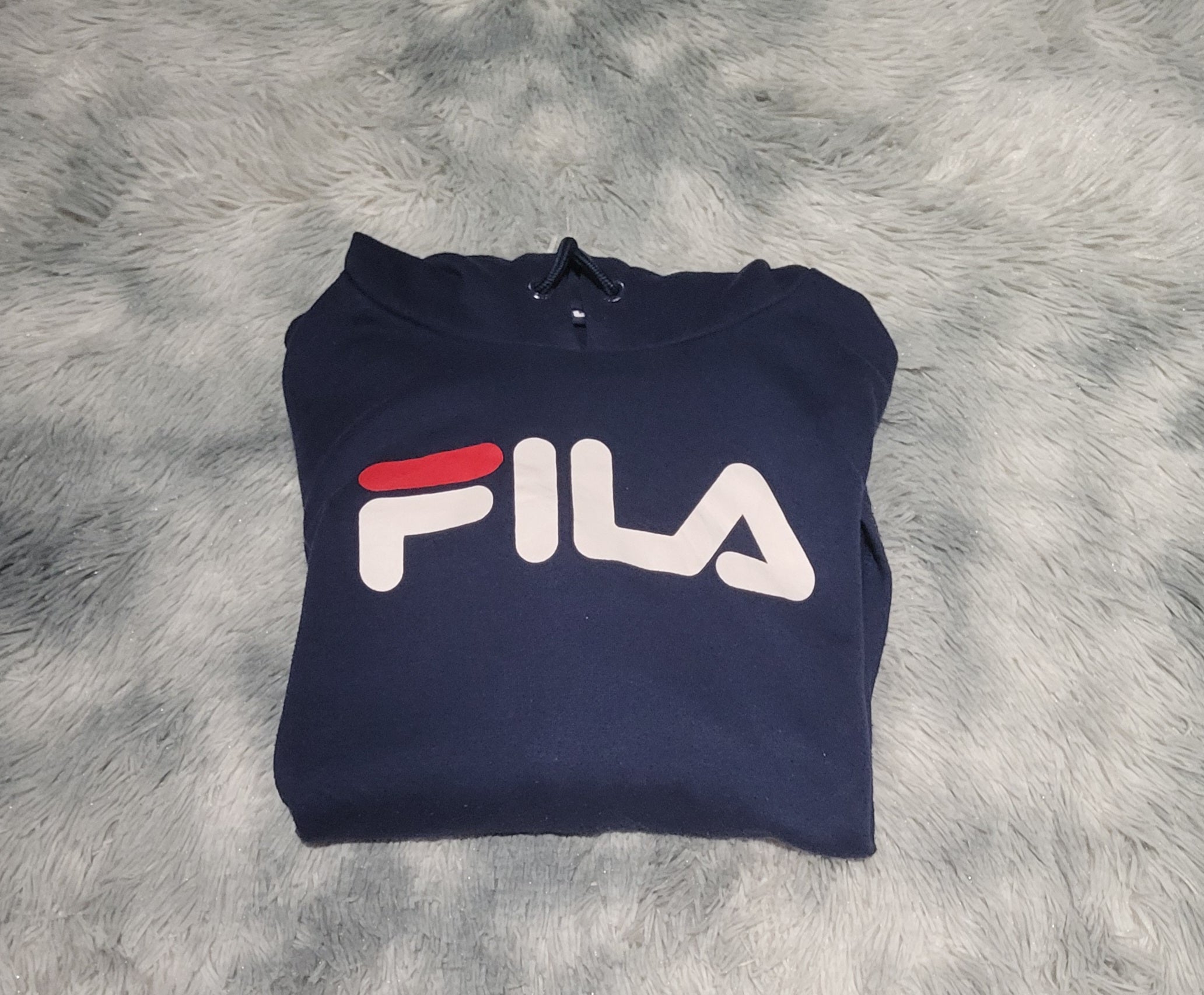 Sweat à capuche FILA Sportswear Bleu - Taille XL