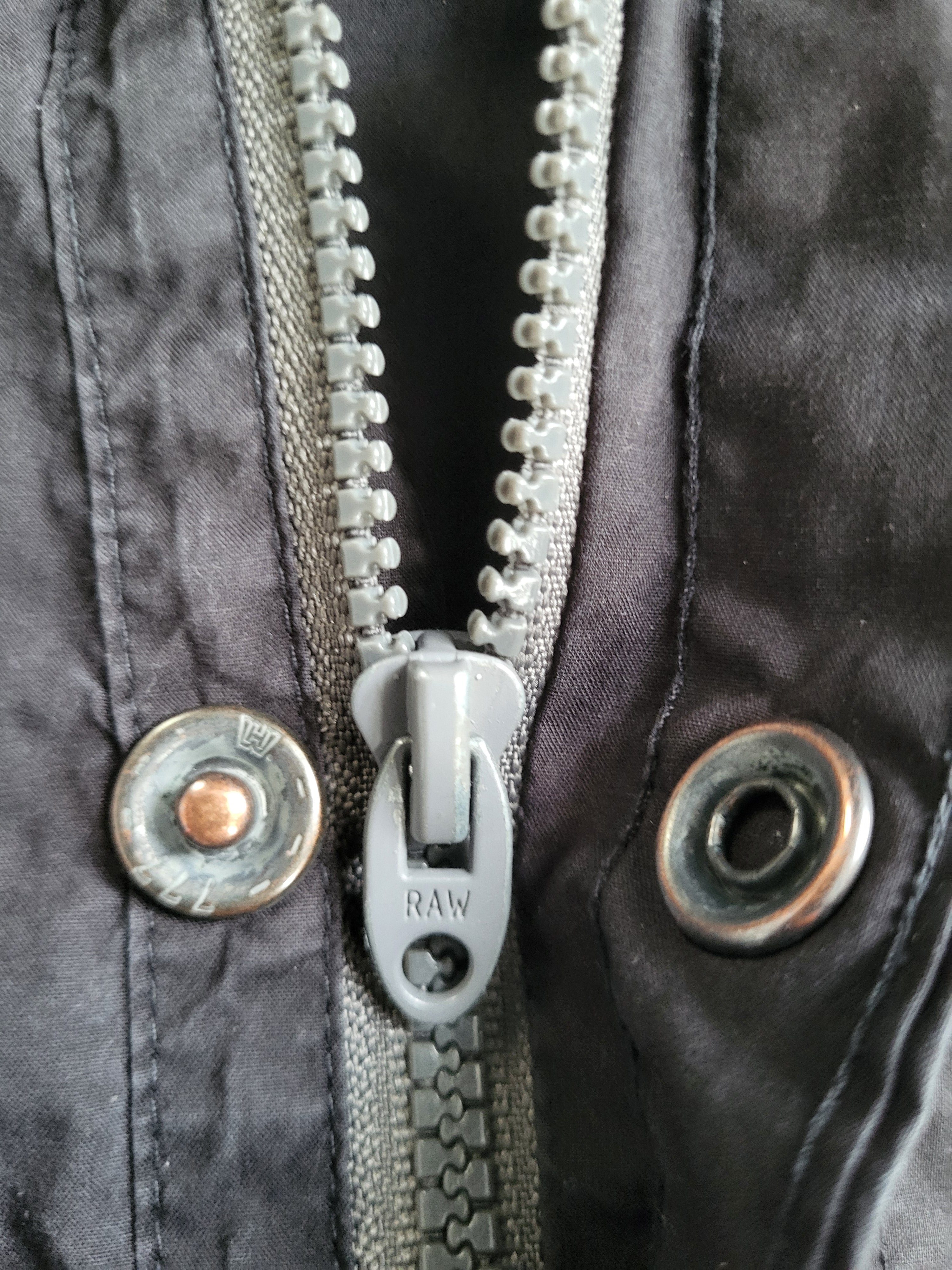 Chemise G-Star RAW 3301 Zippée - Utility Denim Noir - Taille L - Overshirt Veste Technique