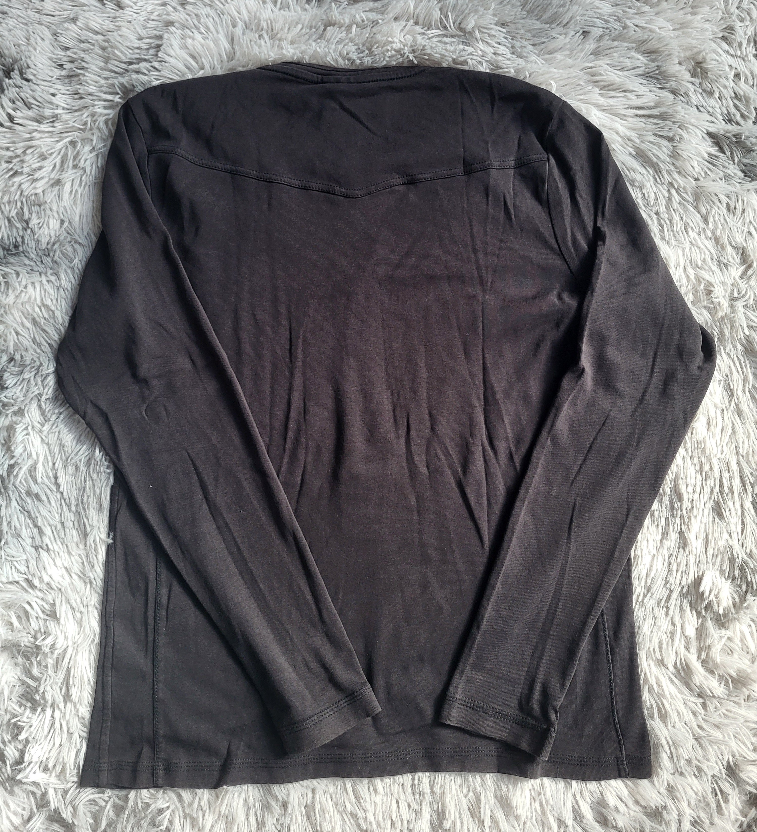 T-shirt Manches Longues G-Star RAW Correct Line – Col Tunisien – Noir – Taille L