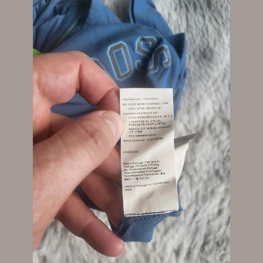 T-shirt bleu Hugo Boss, taille non visible, Fripes Sélect