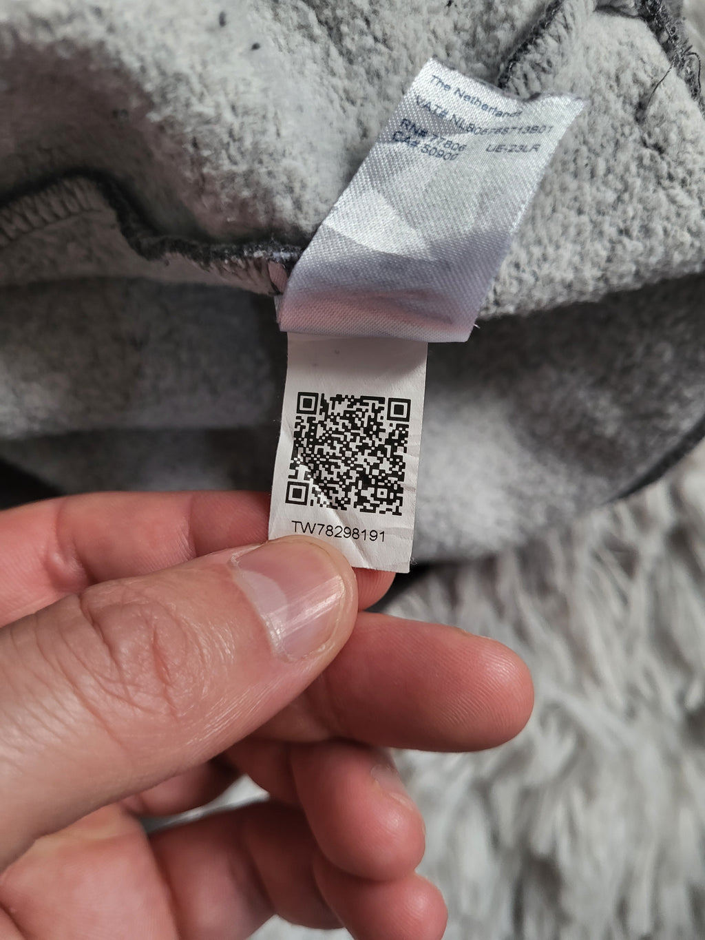 Hoodie Tommy Hilfiger Logo Taped Gris Chiné - Taille XL