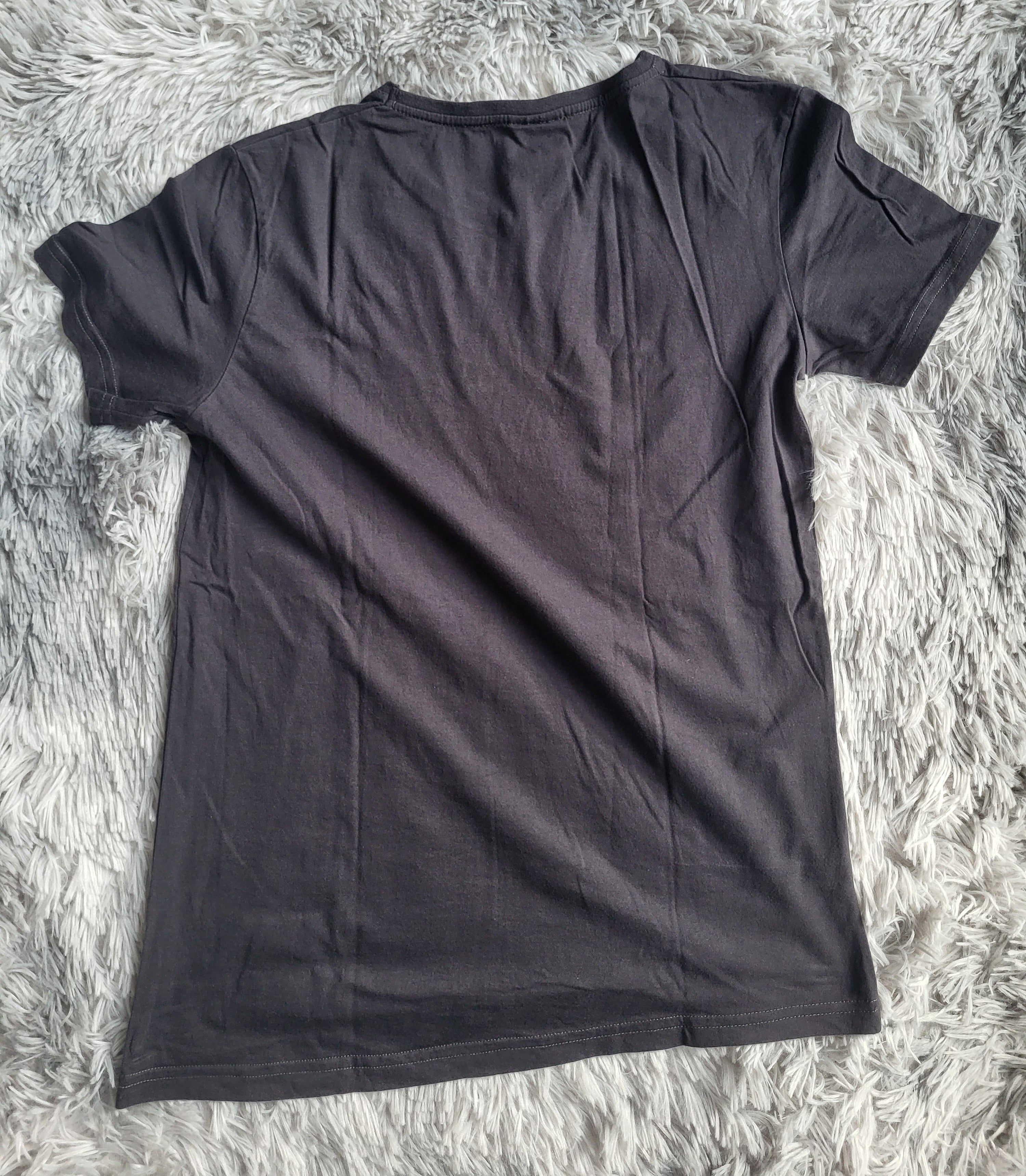 T-shirt Vintage Ralph Lauren Polo Sport - Col V - Gris Anthracite - Taille L