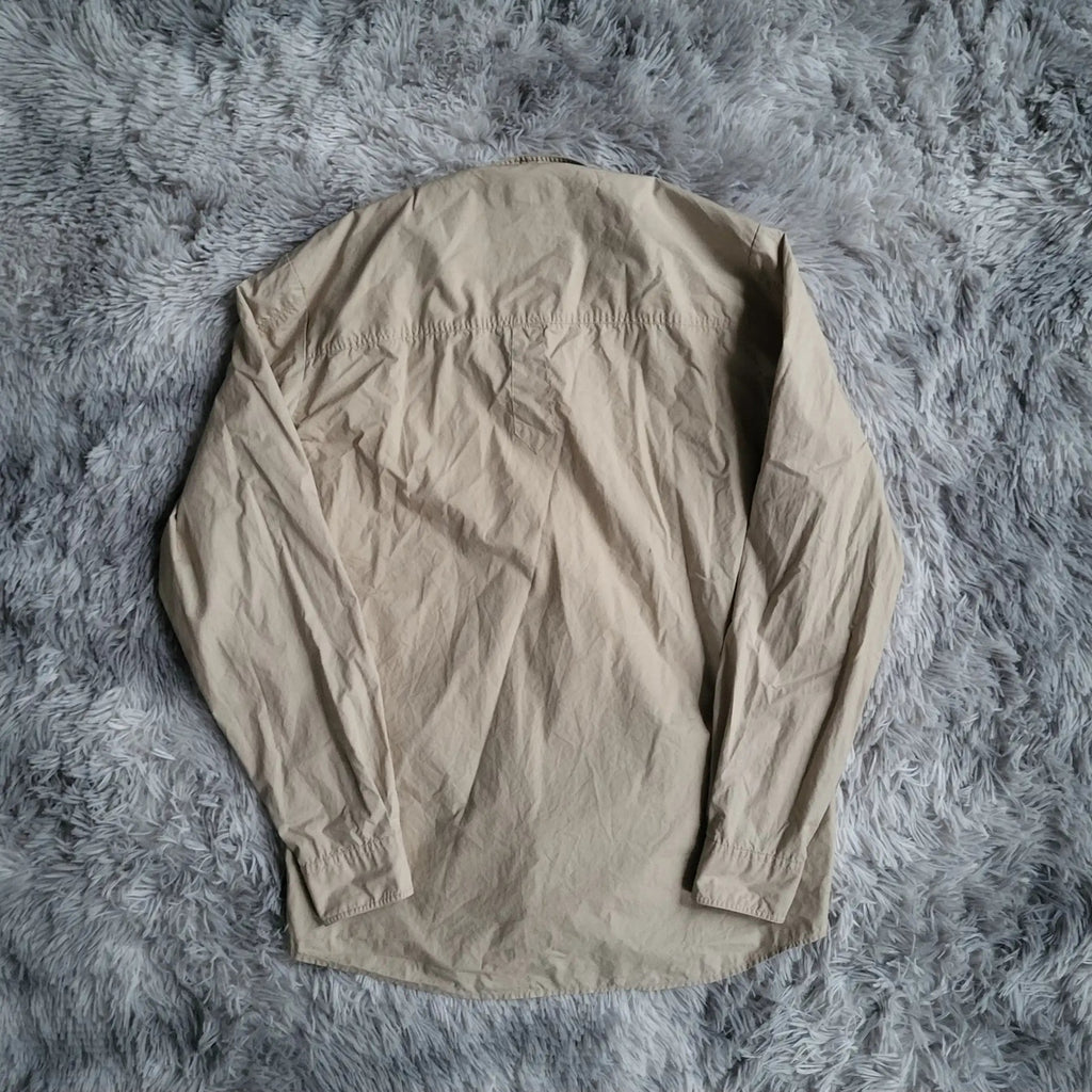 Chemise HUGO Hugo Boss Saharienne Beige - Taille L - Popeline de Coton Style Field