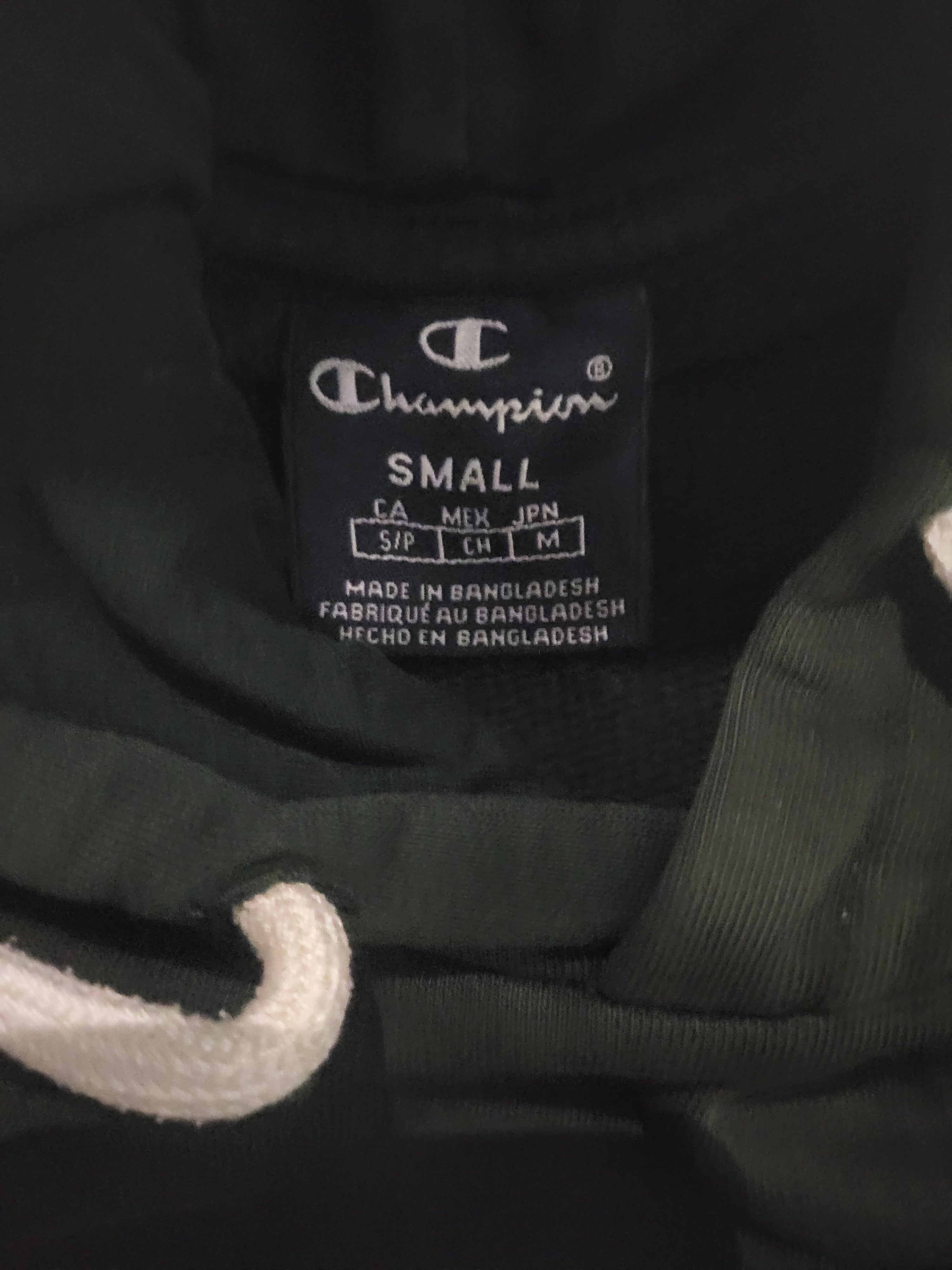 Sweat à capuche Champion noir – Taille S