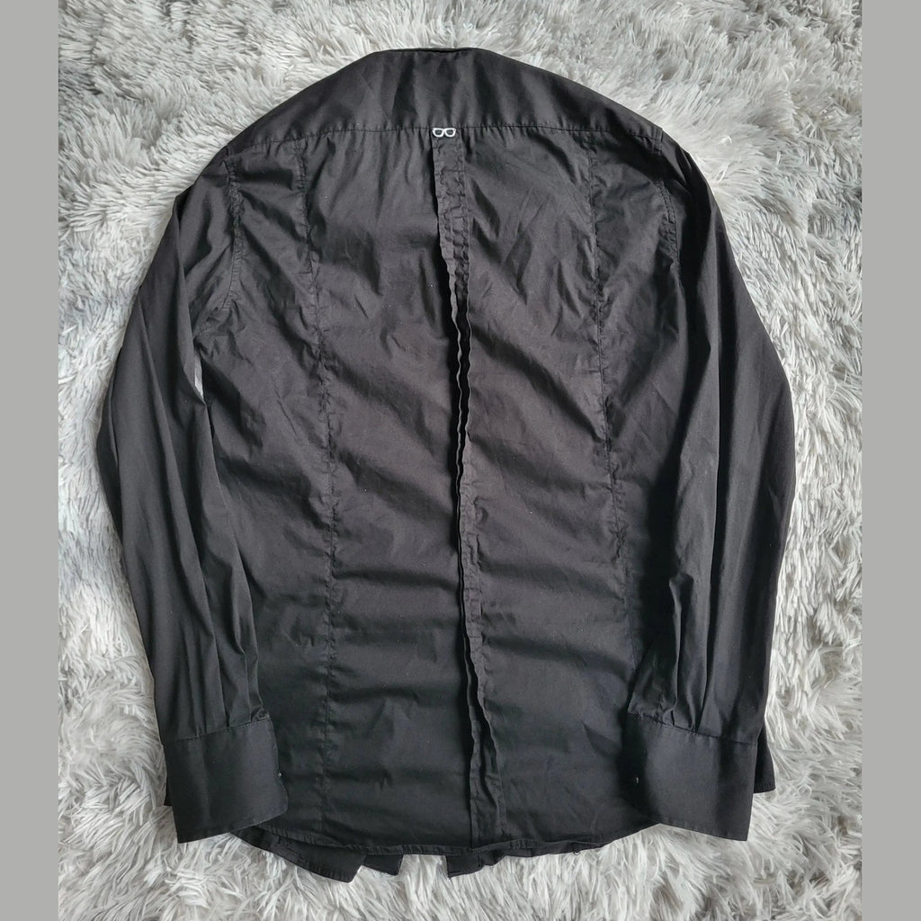 Chemise Antony Morato Military Slim Noir Studs - Taille 50 IT (L) - Boutonnage Caché & Stretch