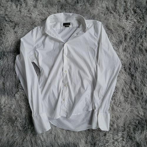 Chemise Zara Man Super Slim Fit Blanche - Taille L - Made in Spain - Coupe Ajustée