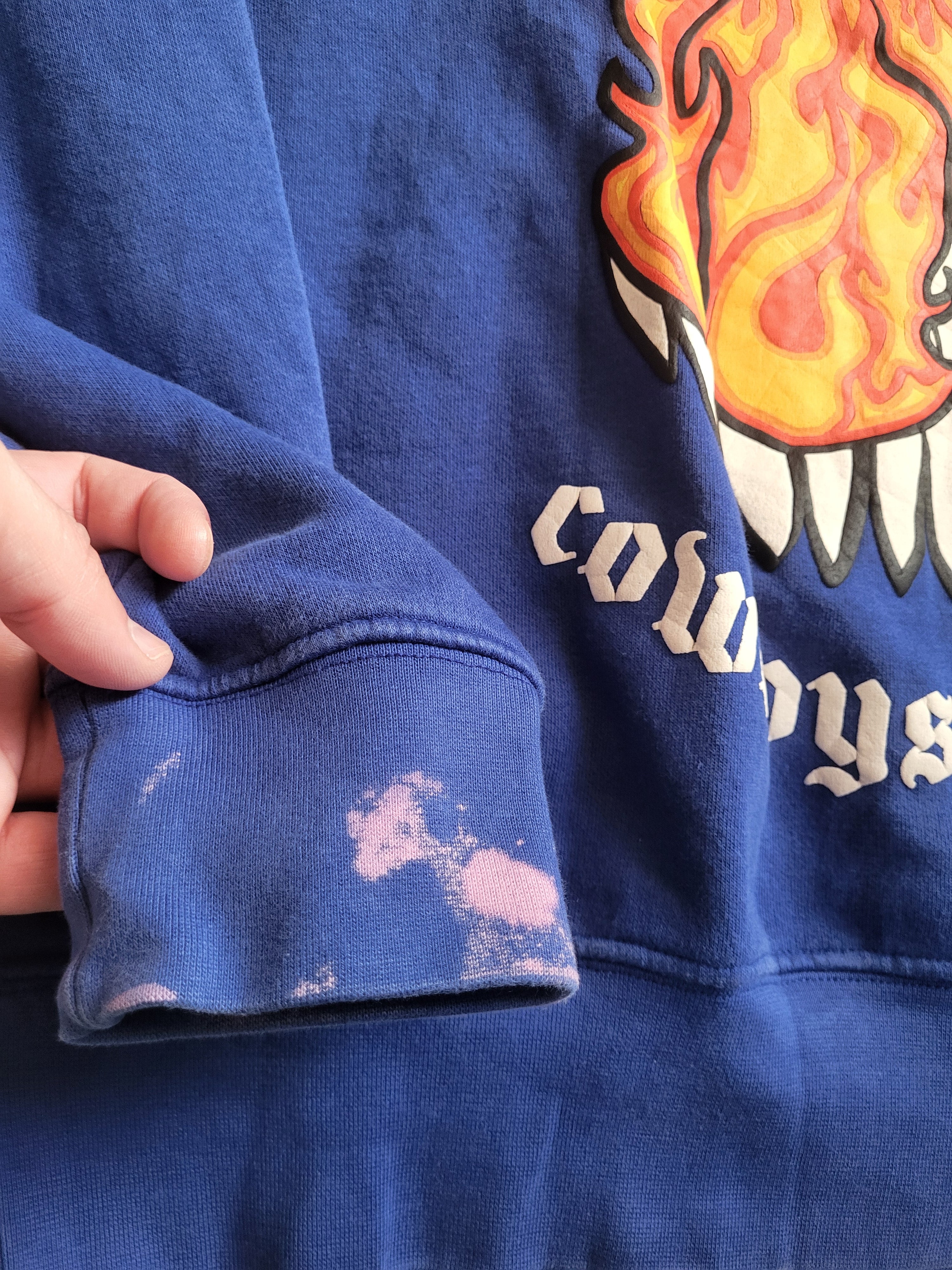 Sweat à capuche Pull & Bear "Royal Rooster" STWD - Bleu Roi - Taille S